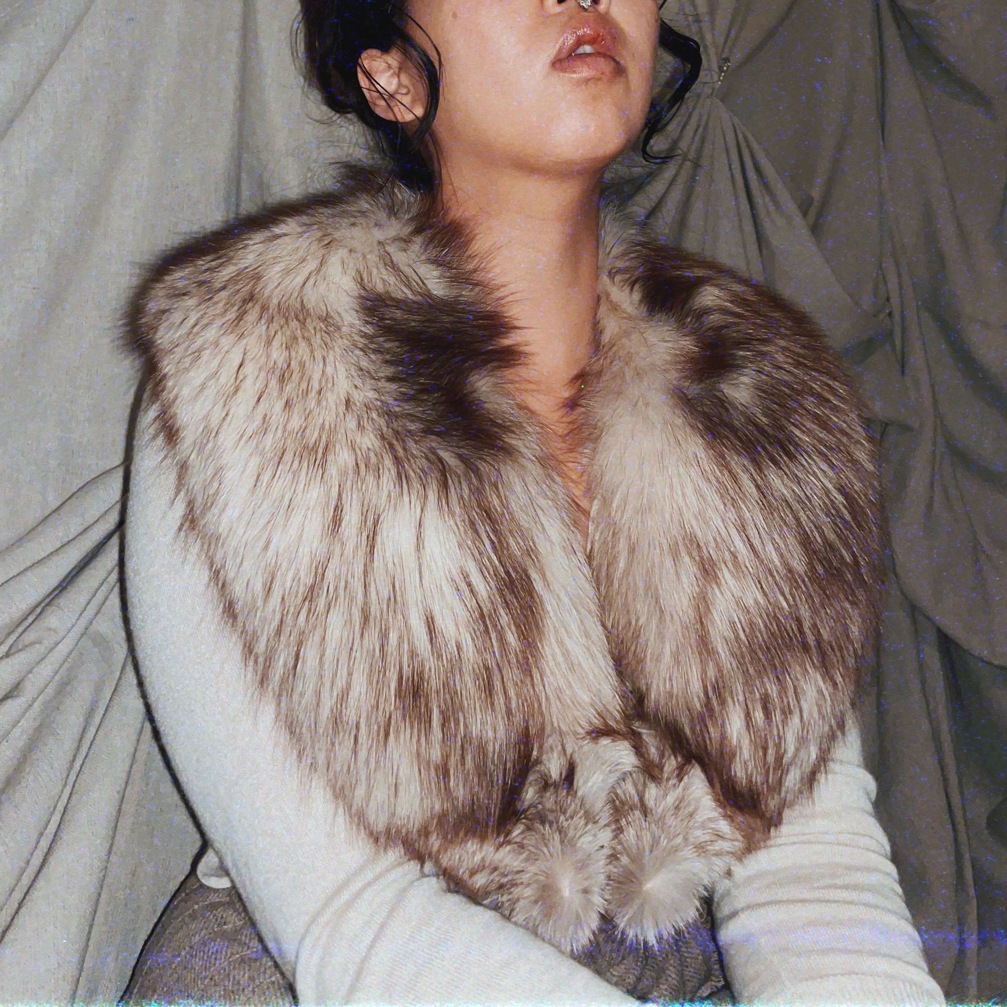vintage real fur collar scarf accessory