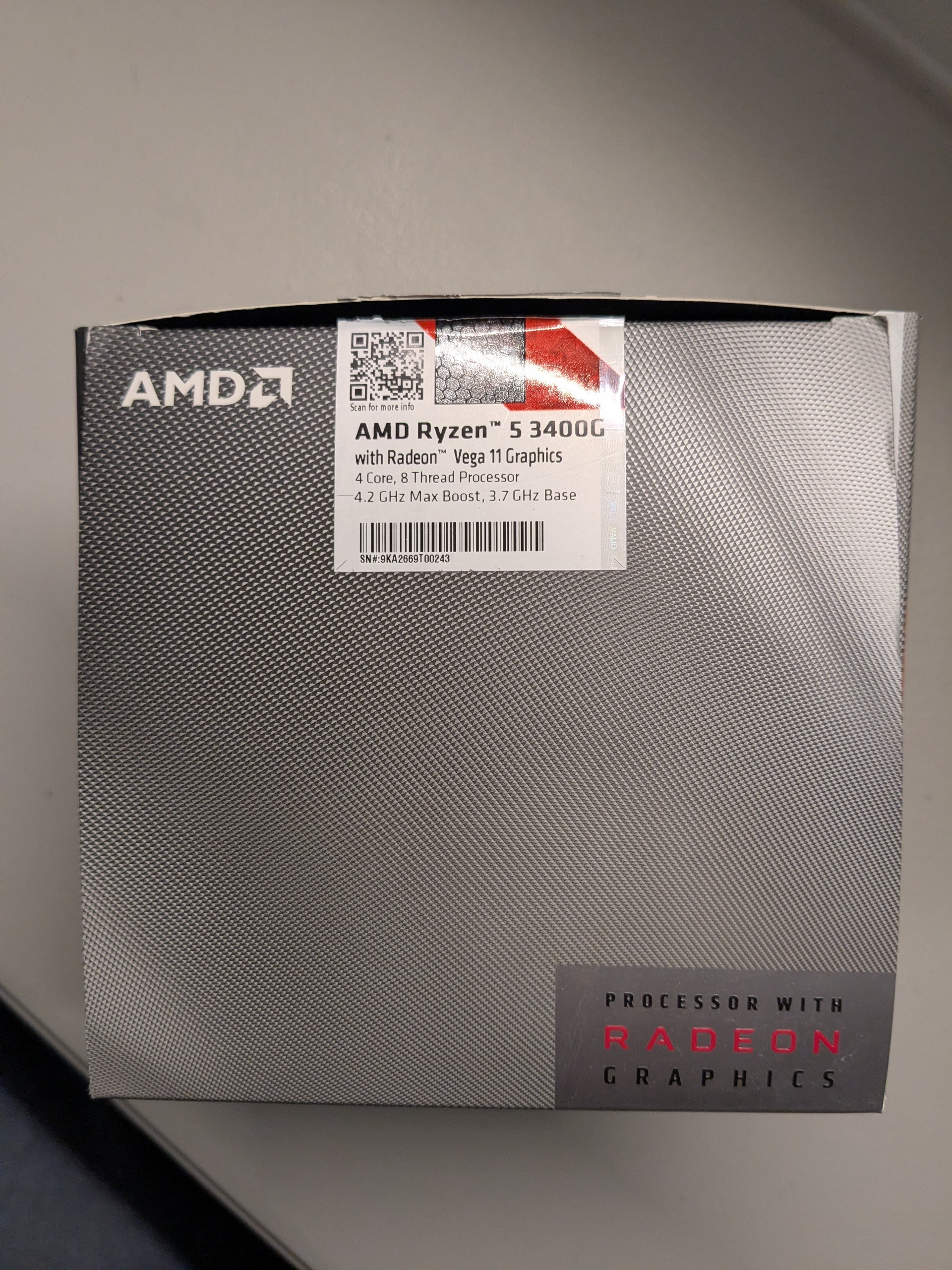 AMD Ryzen 5 3400G Processor (AM4) 🖥️ + Box - photo 3