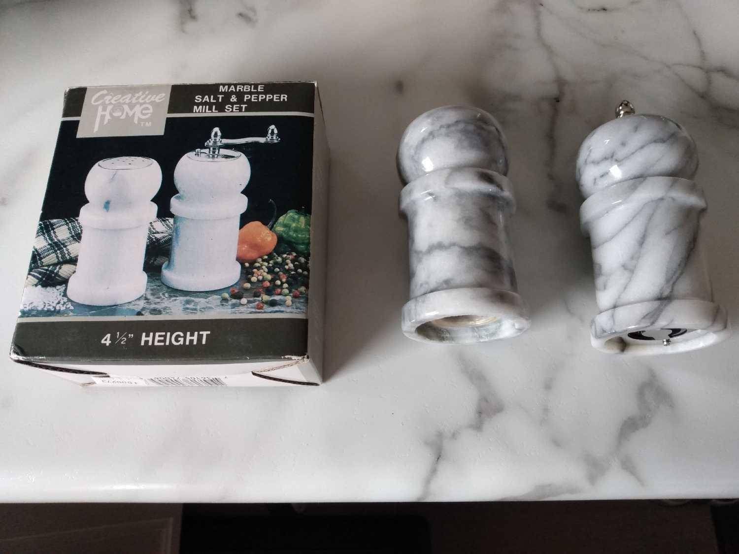 Marble Salt & Pepper Mill Set - photo 2