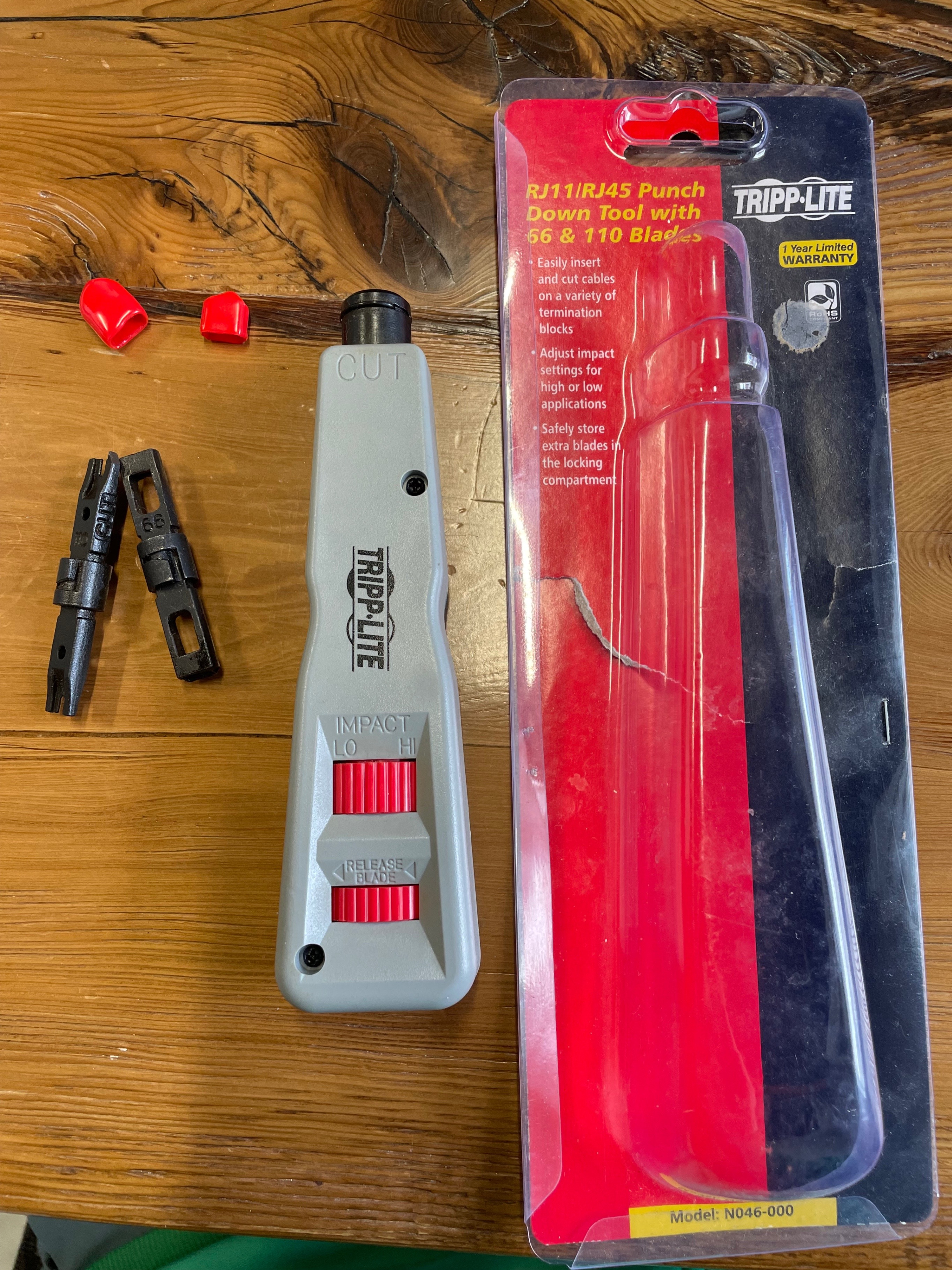 Tripp Lite RJ11/RJ45 Punch Down Tool w/ Blades