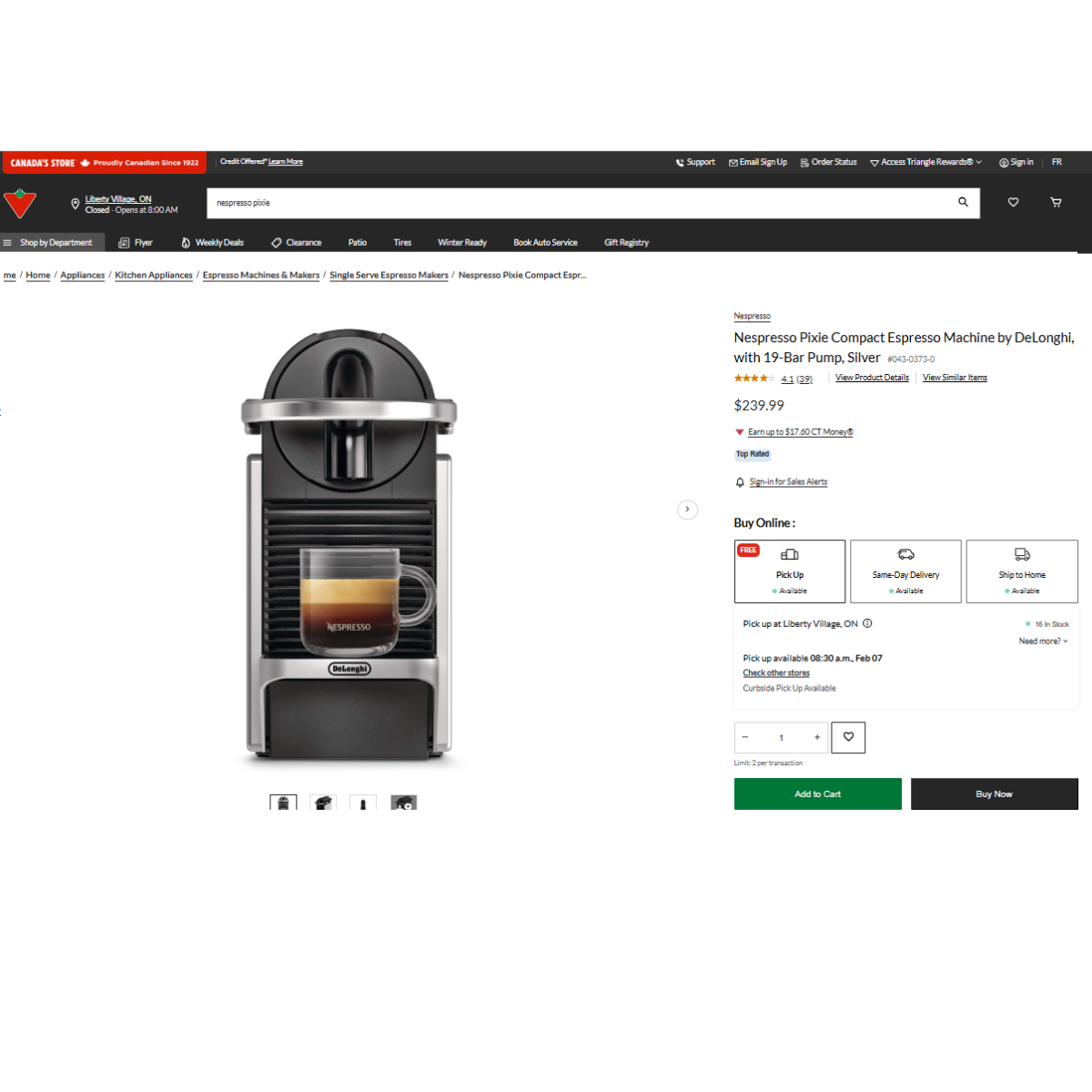 Retail price $271-Sealed Brand New Unopened Nespresso Pixie - photo 2