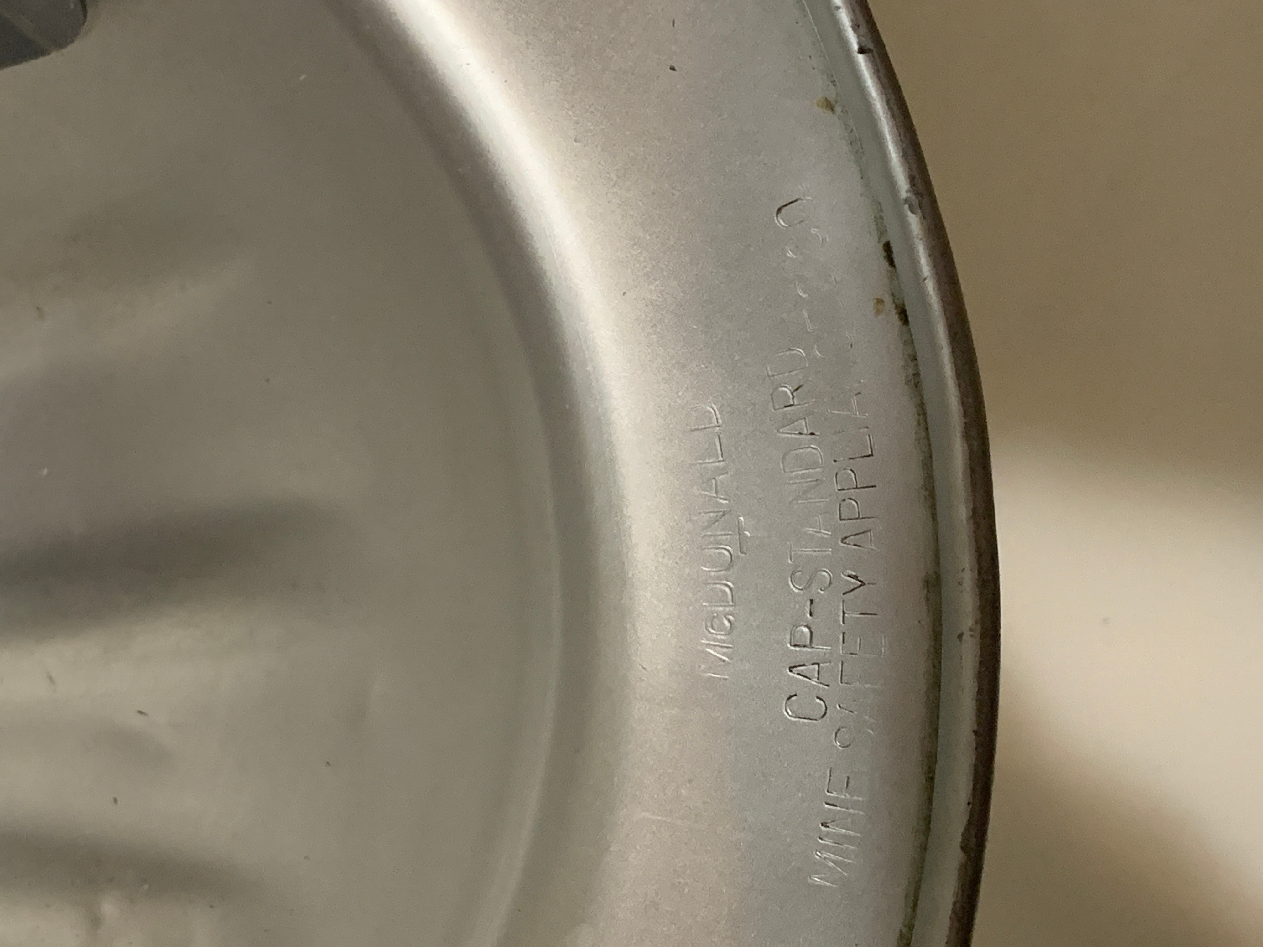 Mcdonald Aluminum Hard Hat USA Made Mining 1950s - photo 4