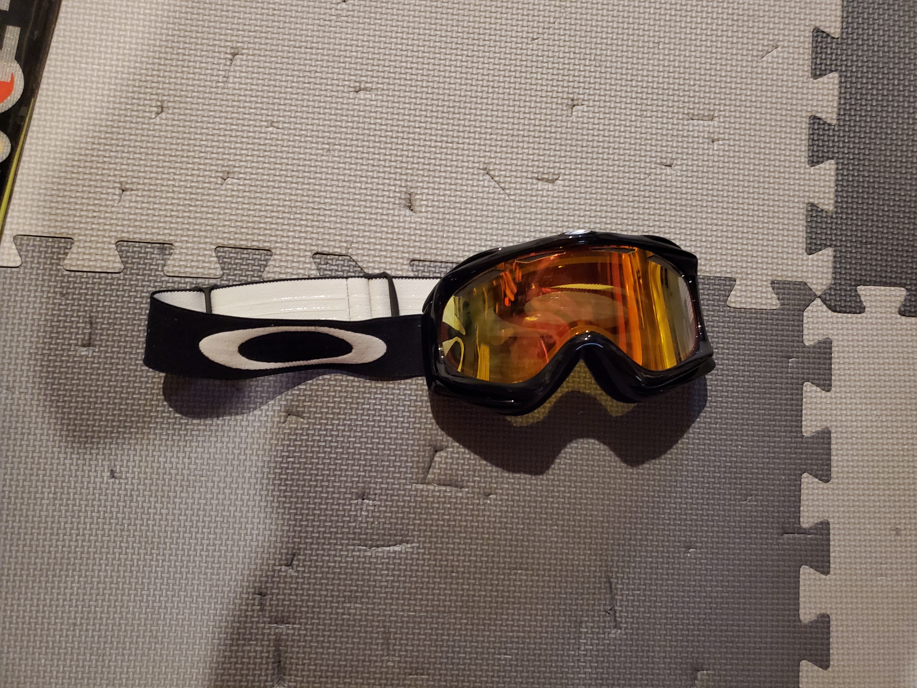 Oakley Ambush Jet Black/Fire Iridium goggles