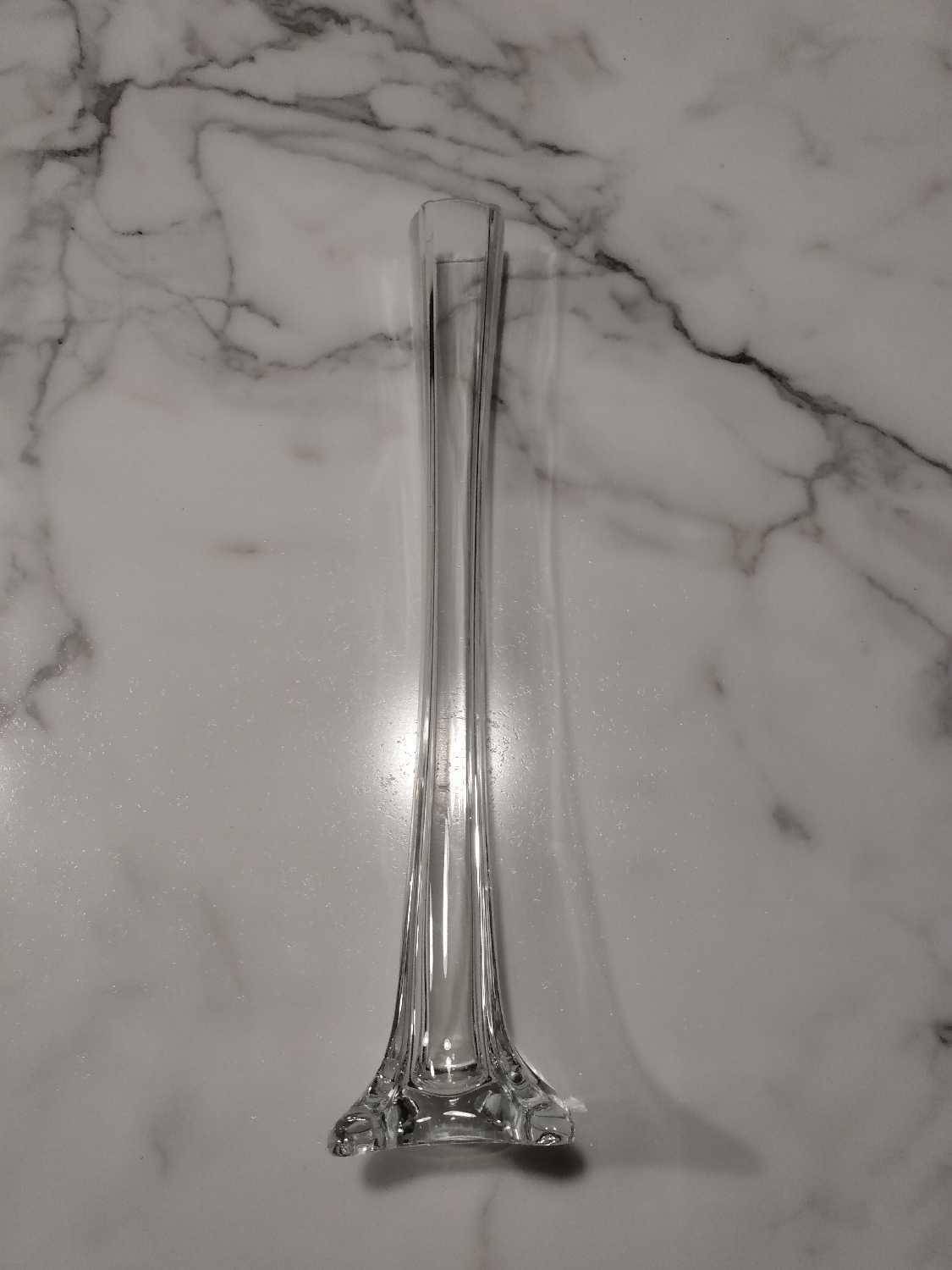 Clear 16" TALL Glass Bud Vase - photo 2