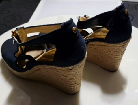 Navy Blue Michael Kors Wedges - photo 3