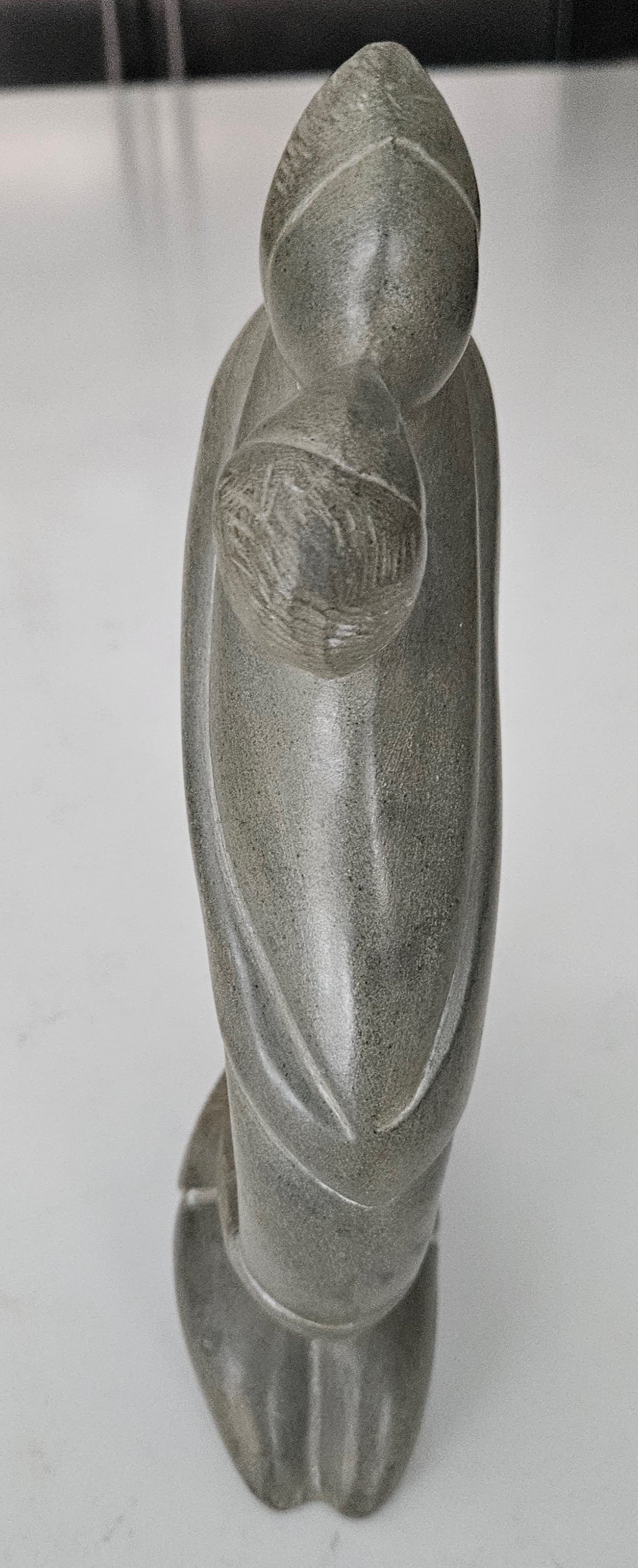 Stone Inuit Mother and Child Sculpture - photo 3