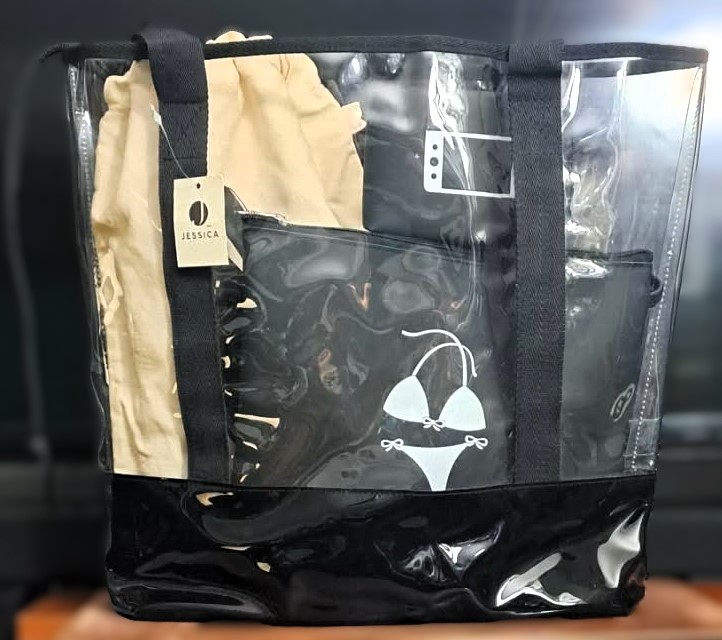 ✨ NEW Jessica 4-Pc Clear Travel Tote Iconic Pouches🥕 - photo 2