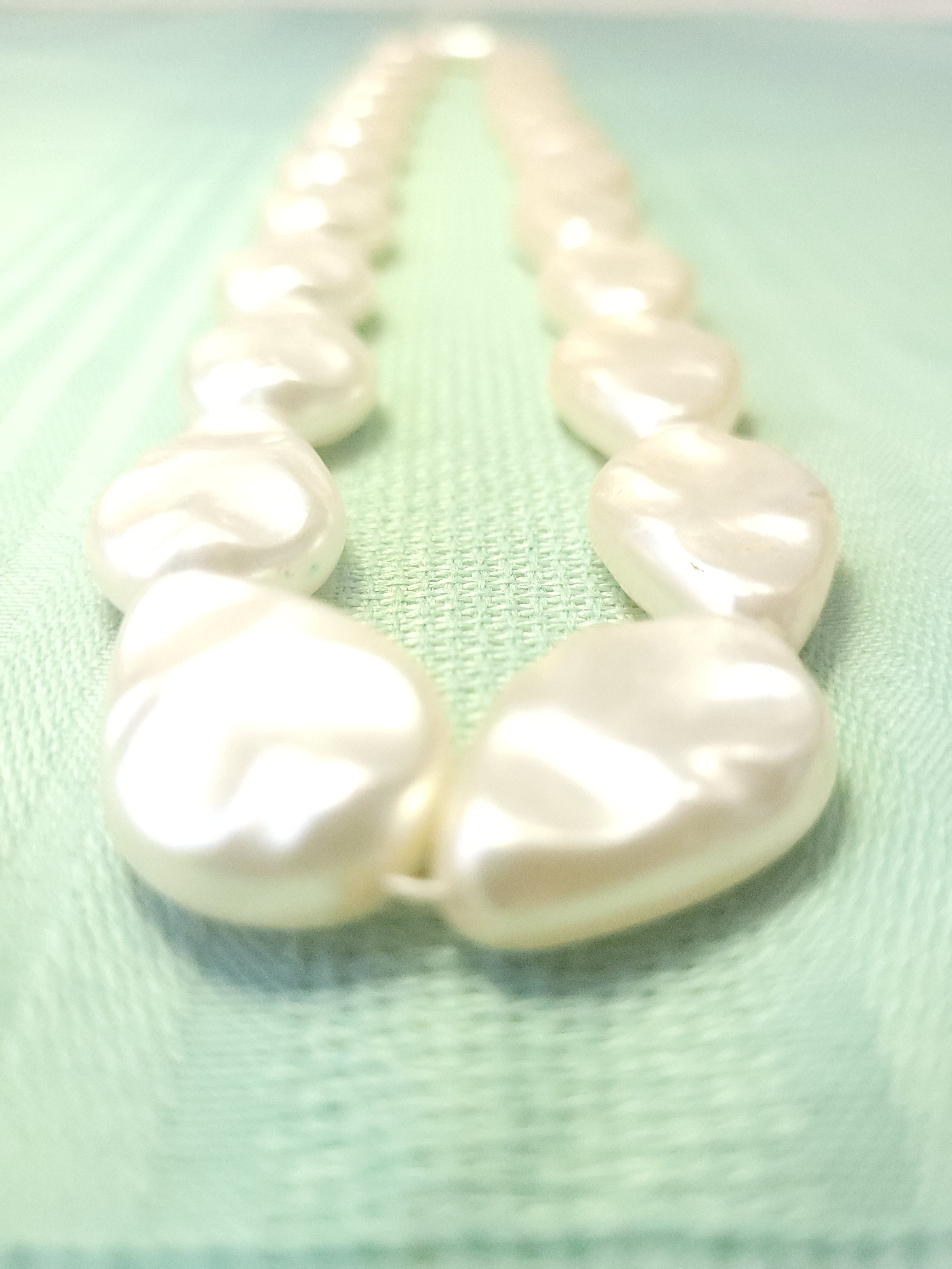 1960s c. Faux Baroque Pearl Necklace 23" Continuous Strand - photo 3