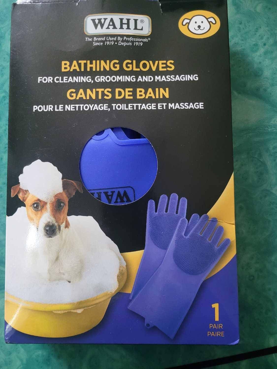 Wahl Bathing Gloves for Pets - New in Box
