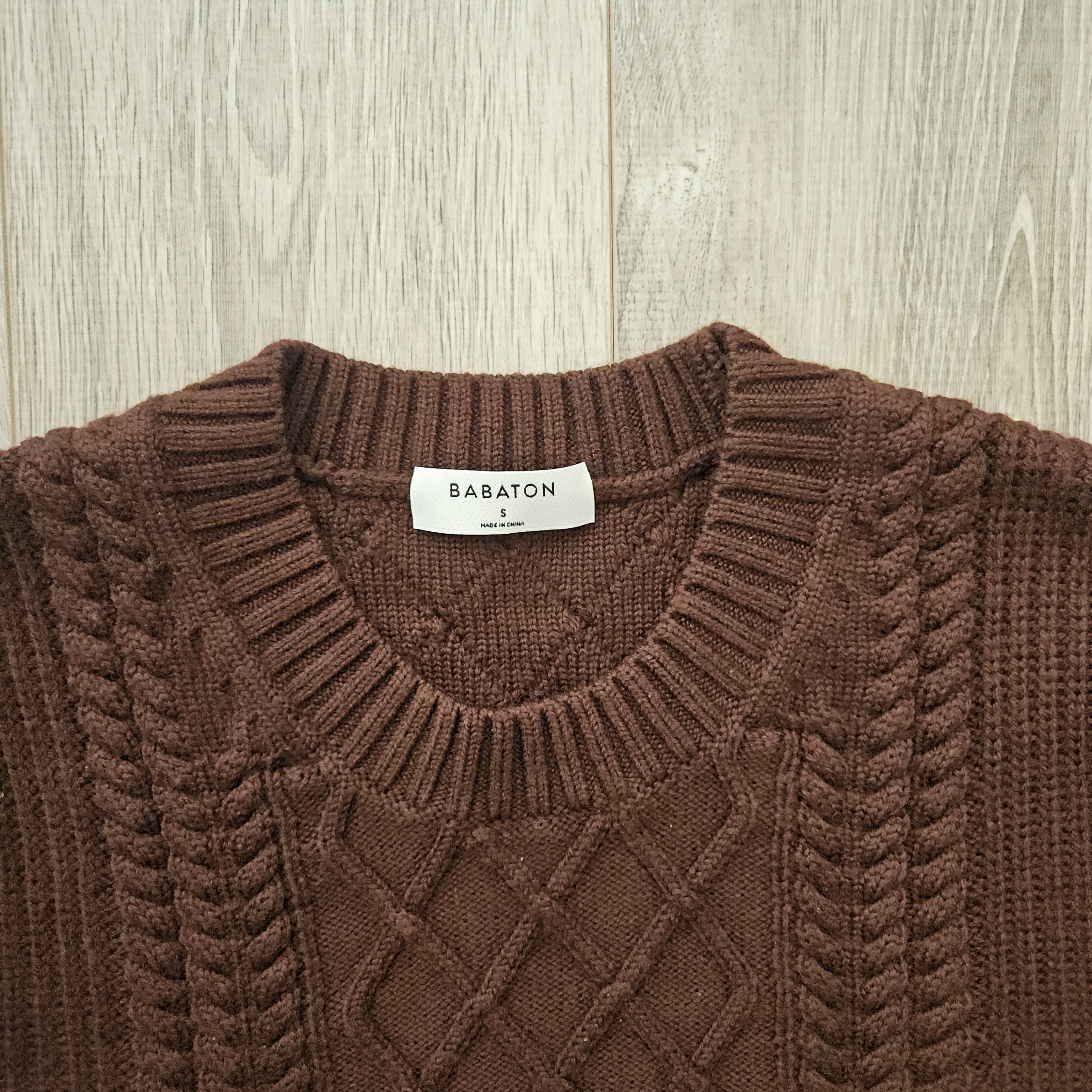 (New) Babaton - Chocolate brown merino wool sweater - photo 2