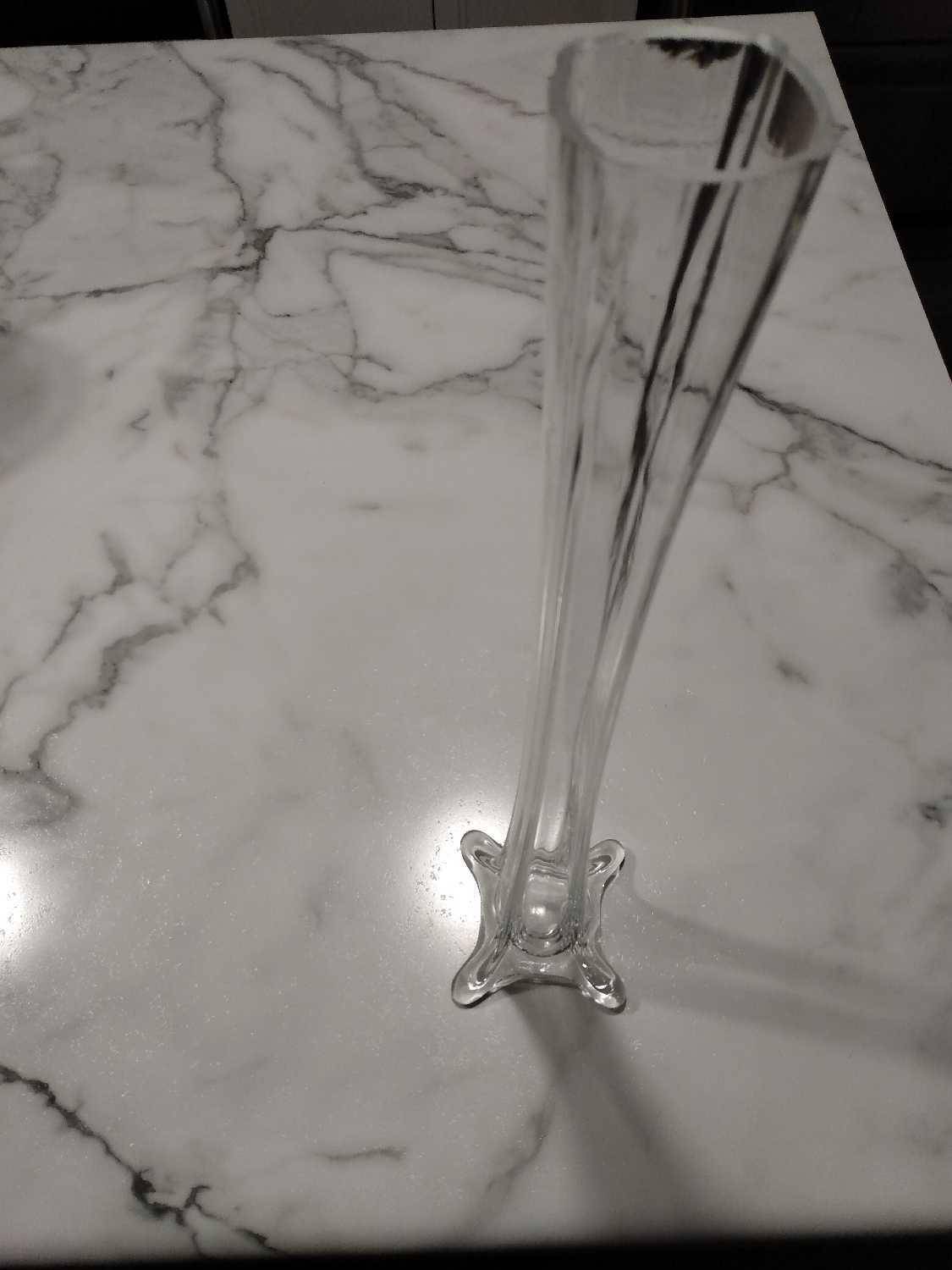 Clear 16" TALL Glass Bud Vase