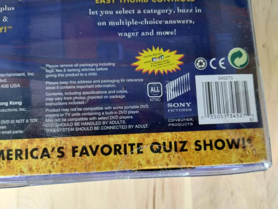 MGA Vintage Jeopardy DVD Home Game  Wireless Buzzers - photo 4