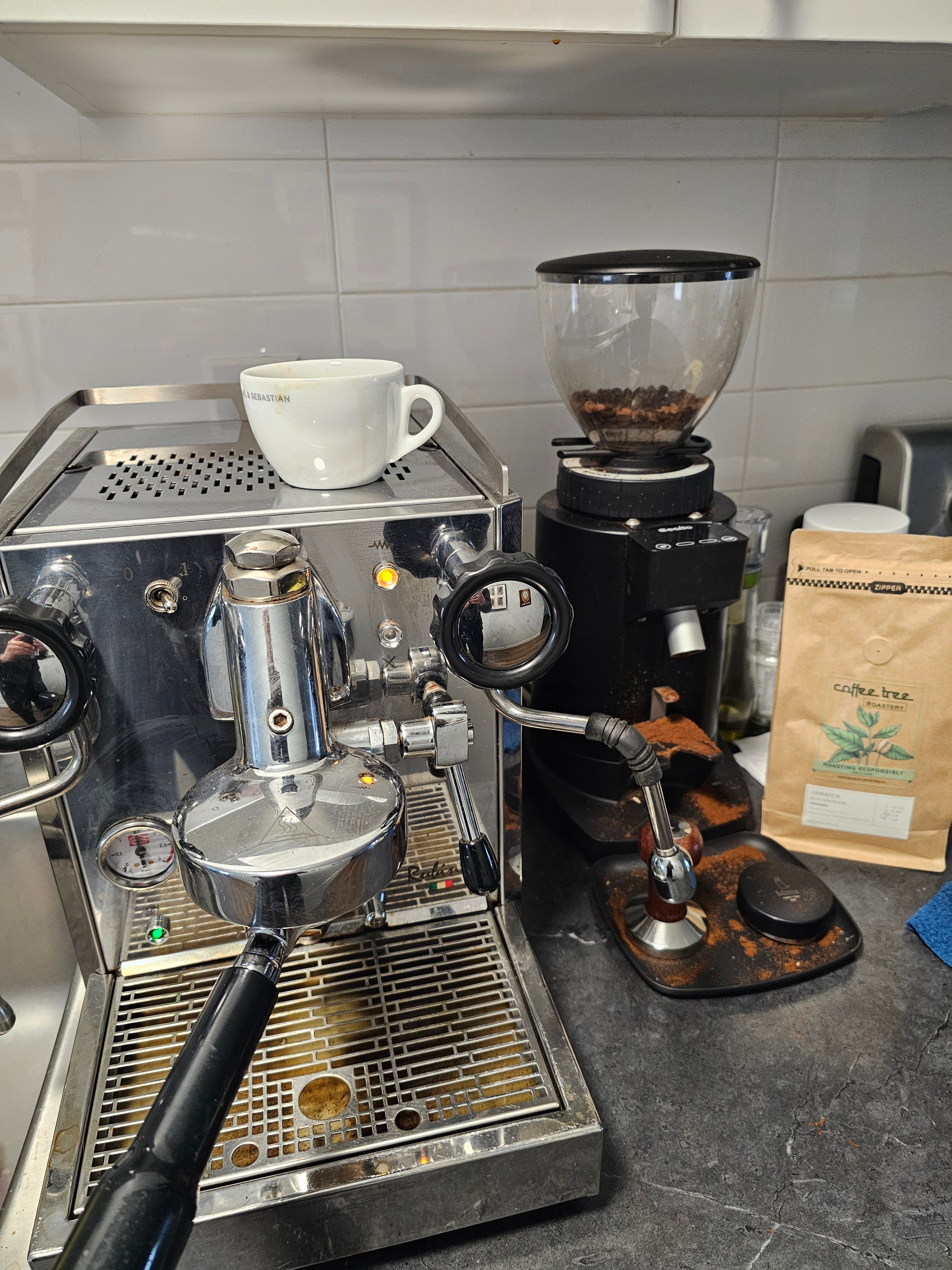 Quickmill Rubino Espresso Machine and Ceado Grinder