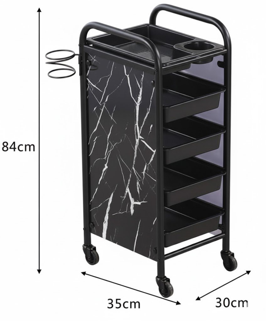 Hairdressing Trolley 5 Layers- Storage Cart - photo 3
