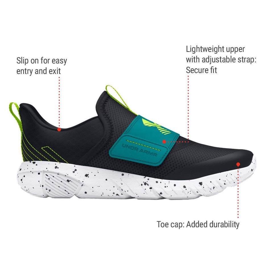 BRAND NEW boy youth under armour bps velcro shoes US 11 12 1Y 2Y - photo 2