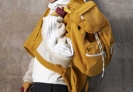 Adidas Sherpa Fleece Backpack Yellow