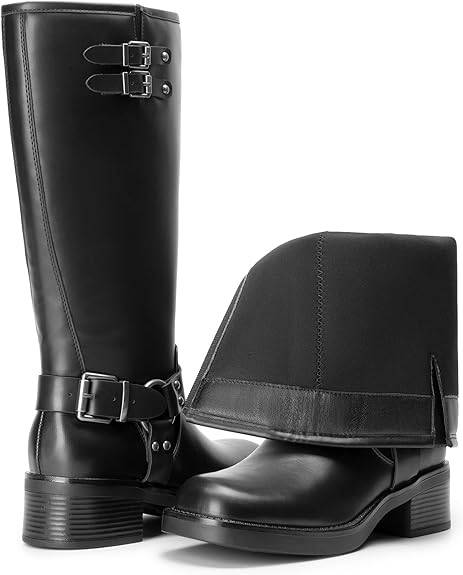 DREAM PAIRS Women's Knee High Boots Motorcycle Boots Size 11 - photo 2