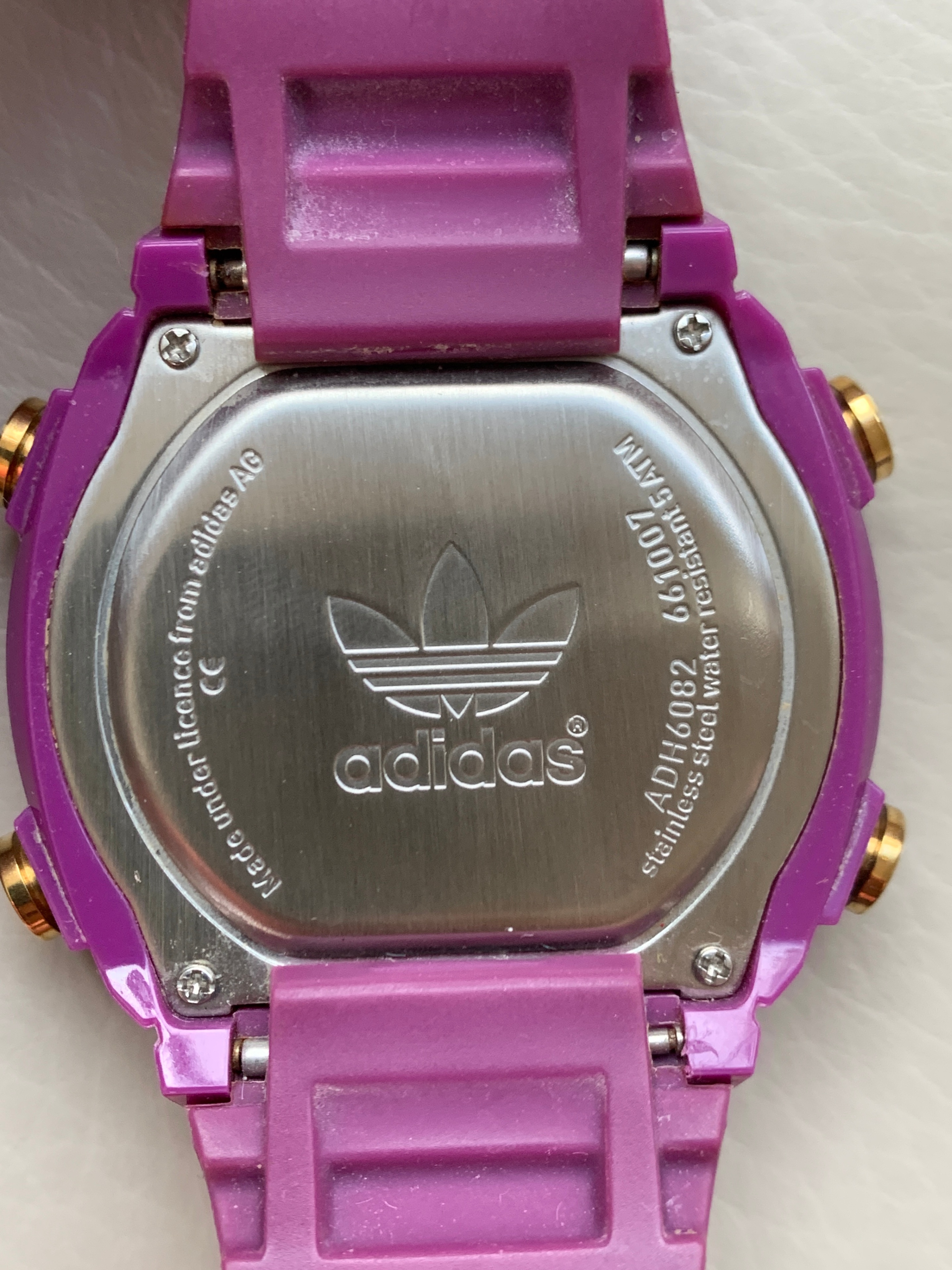 Adidas Purple Candy Digital Sport Watch Model No. ADH6082 - photo 5