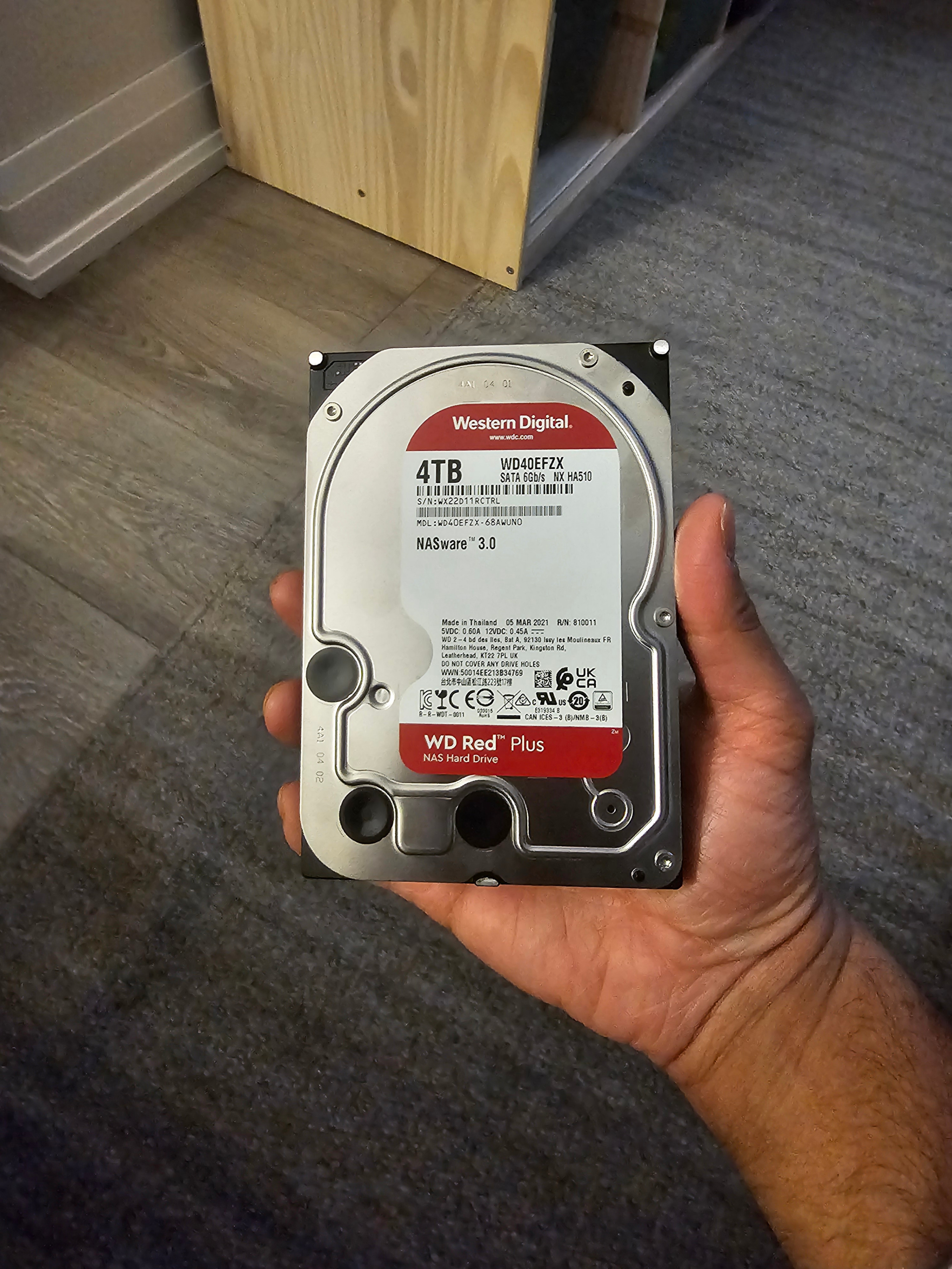 2x 4TB WD Red Plus NAS Hard Drives (CMR) - WD40EFZX