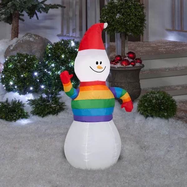 BRAND NEW in box airblown inflatable snowman 3.5ft lights up