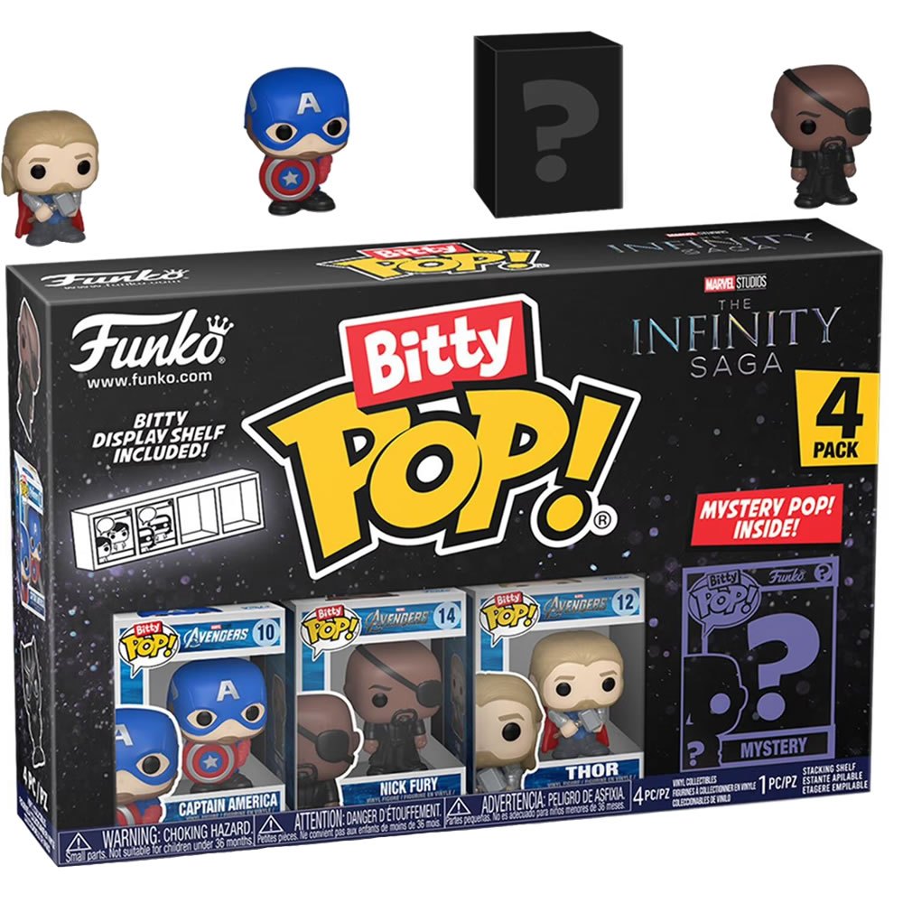 Bitty POP! Marvel The Infinity Saga Mini Figure, Captain America