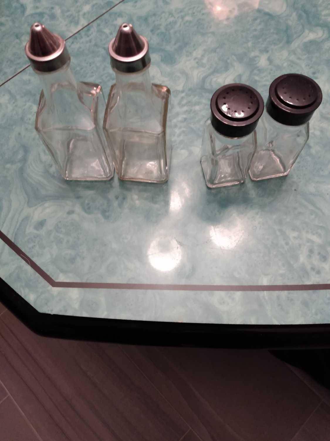 Glass Salt & Pepper Shakers and Oil Dispensers - photo 2
