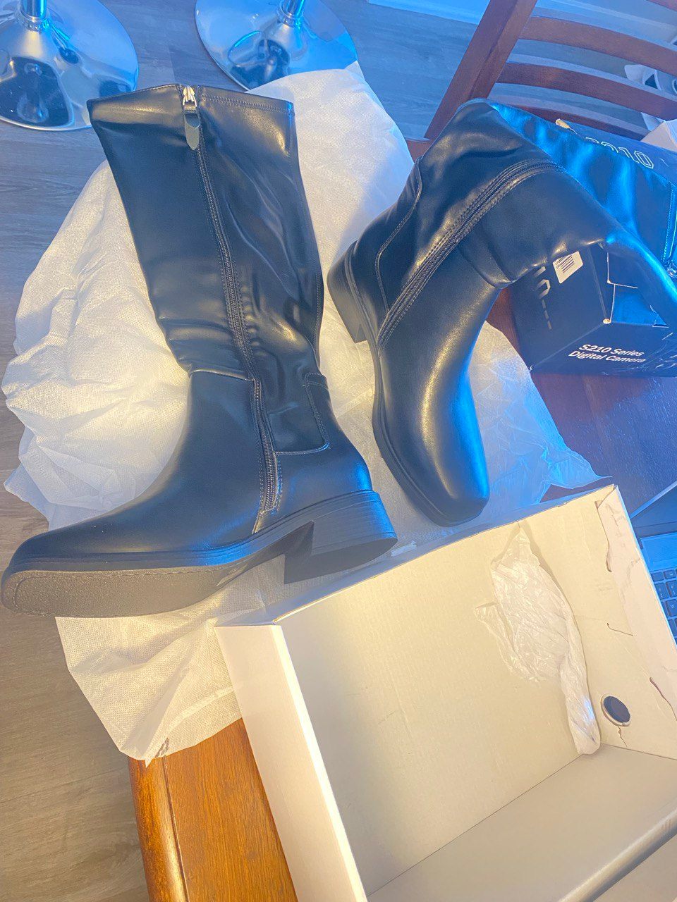 DREAM PAIRS Women's Knee High Boots Motorcycle Boots Size 11 - photo 4