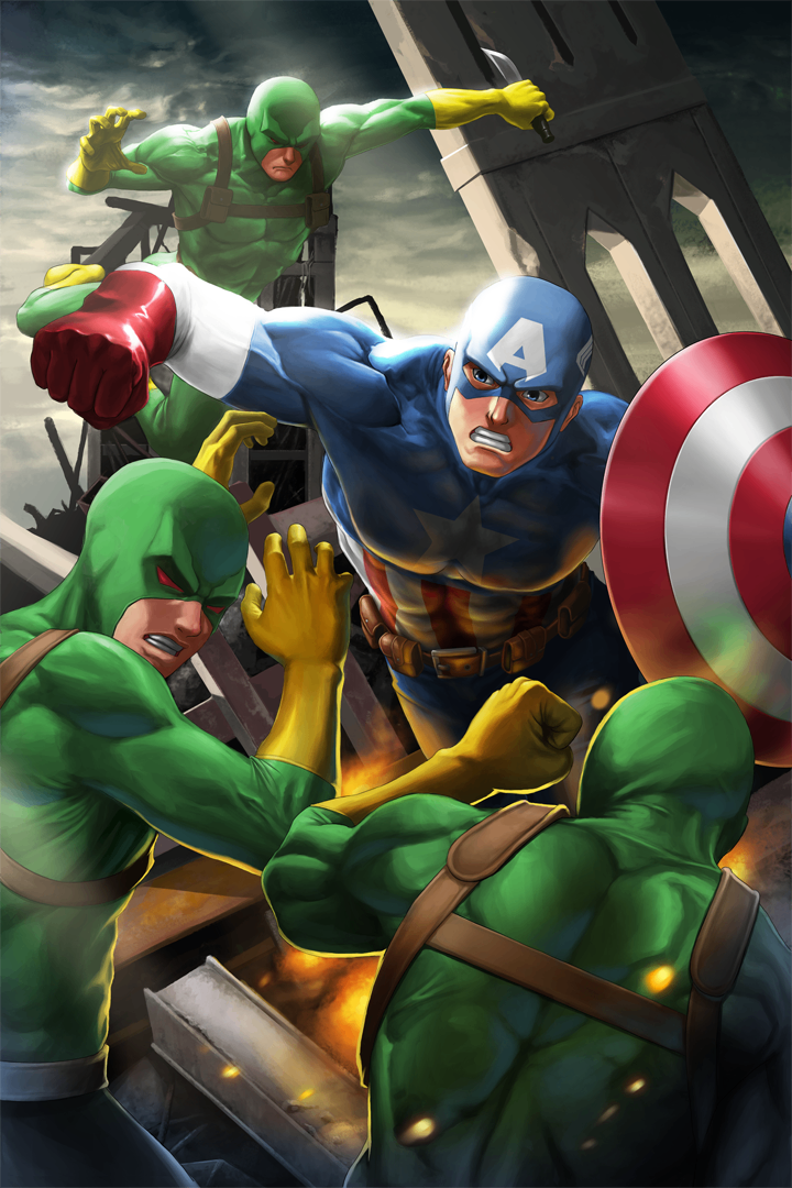 Captain America 12x18 inch Poster
