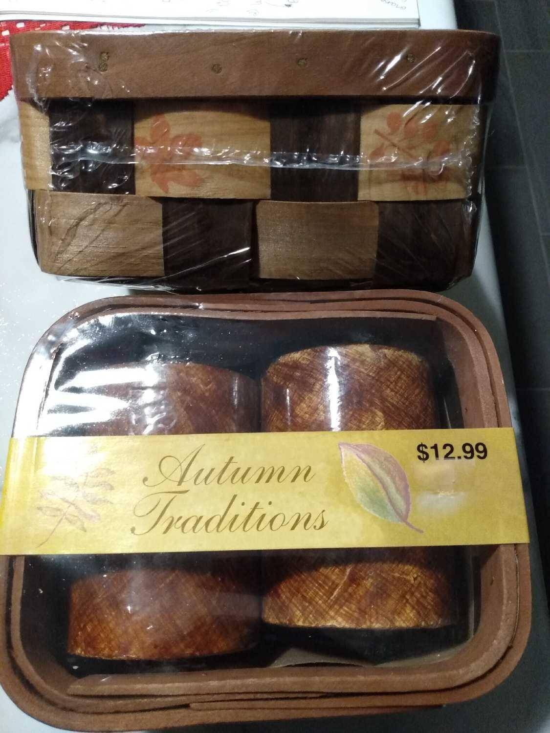 Autumn Traditions Candle & Basket Set - New! - photo 3