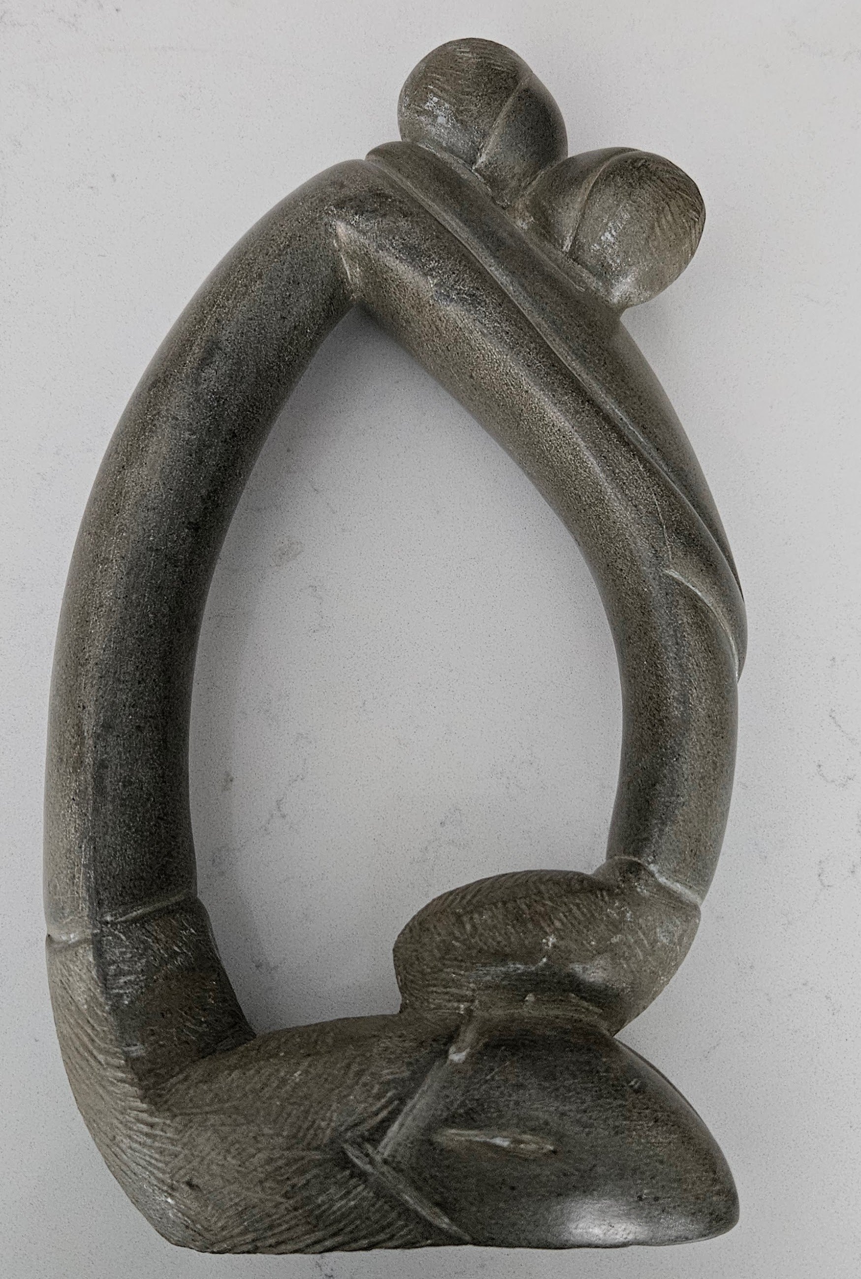 Stone Inuit Mother and Child Sculpture - photo 2