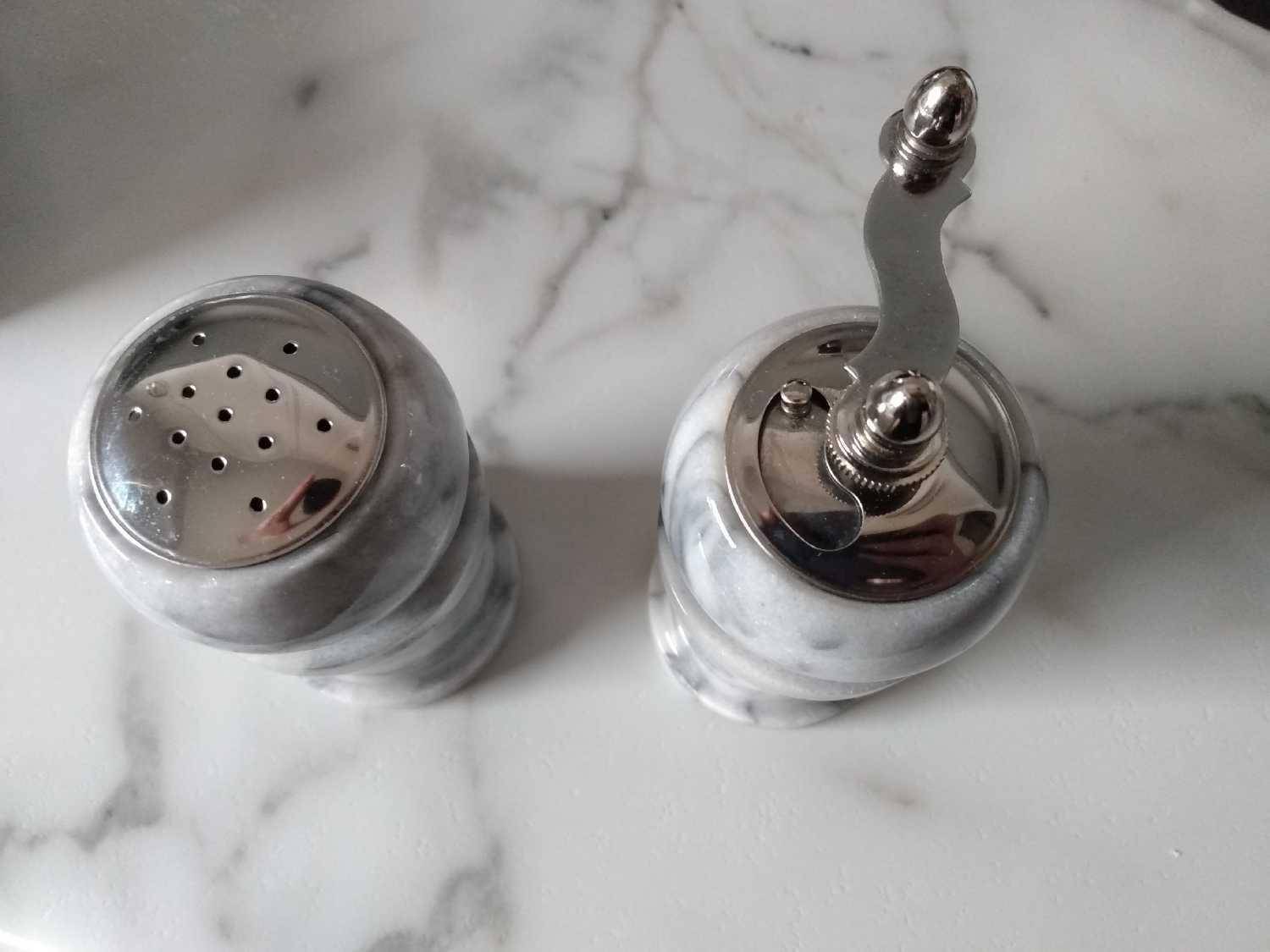 Marble Salt & Pepper Mill Set - photo 3