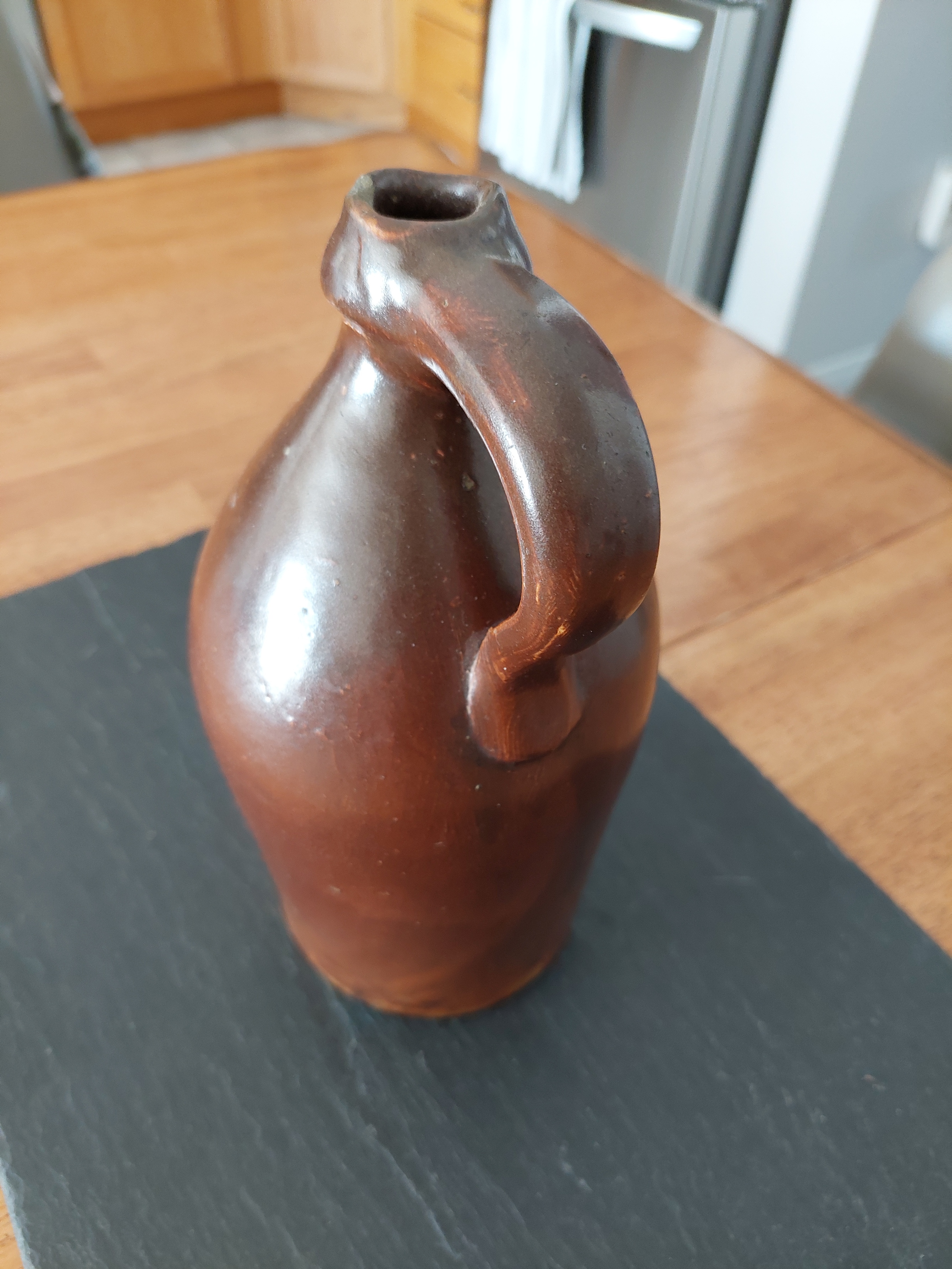 Vintage Brown Stoneware Jug