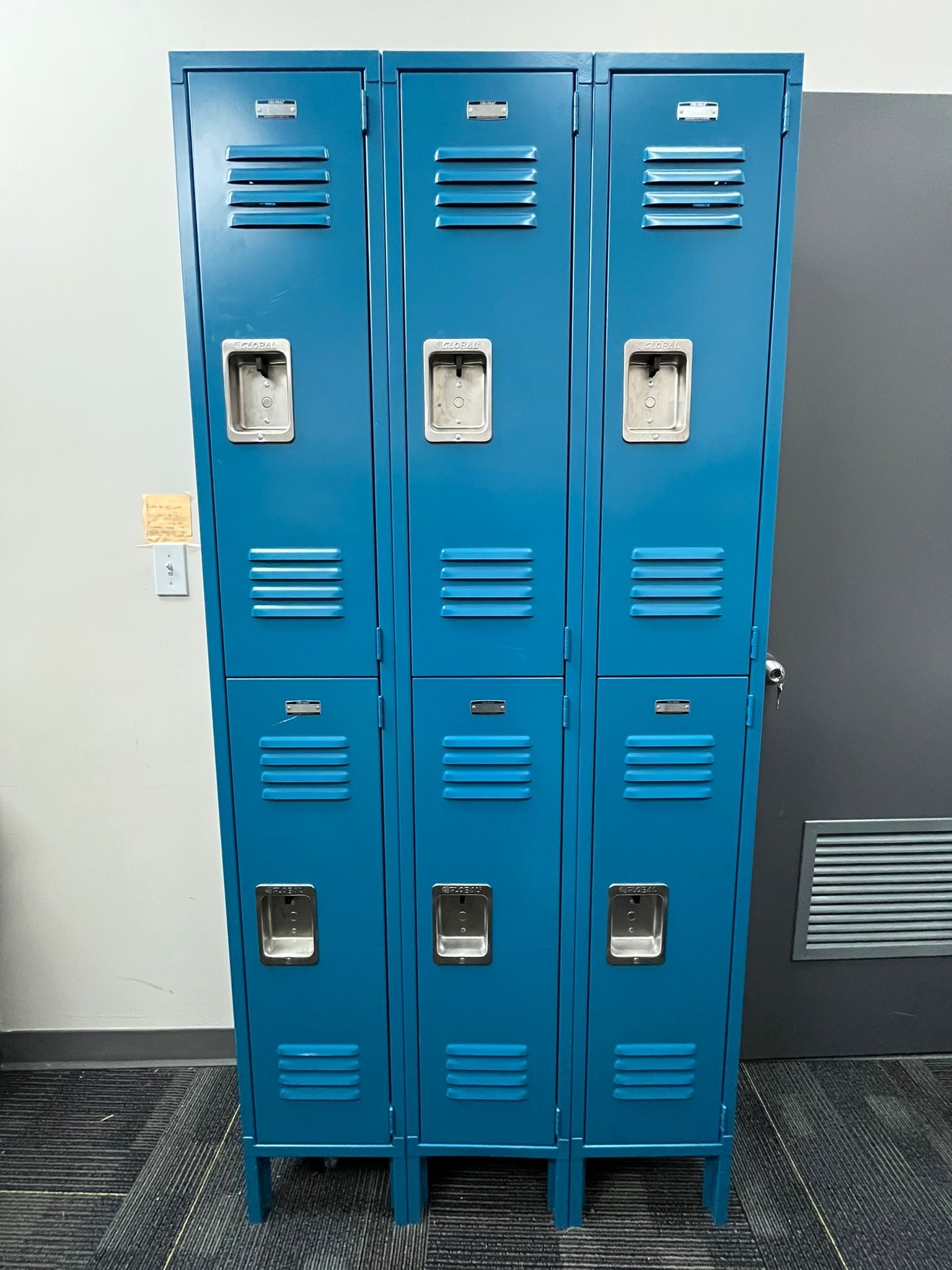 Blue Metal Lockers - Set of 6 - photo 2