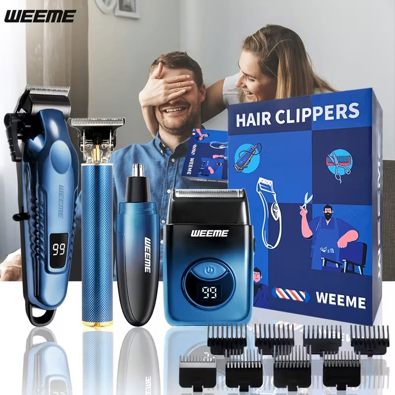 4 Piece Barber Hair Cutting Kit