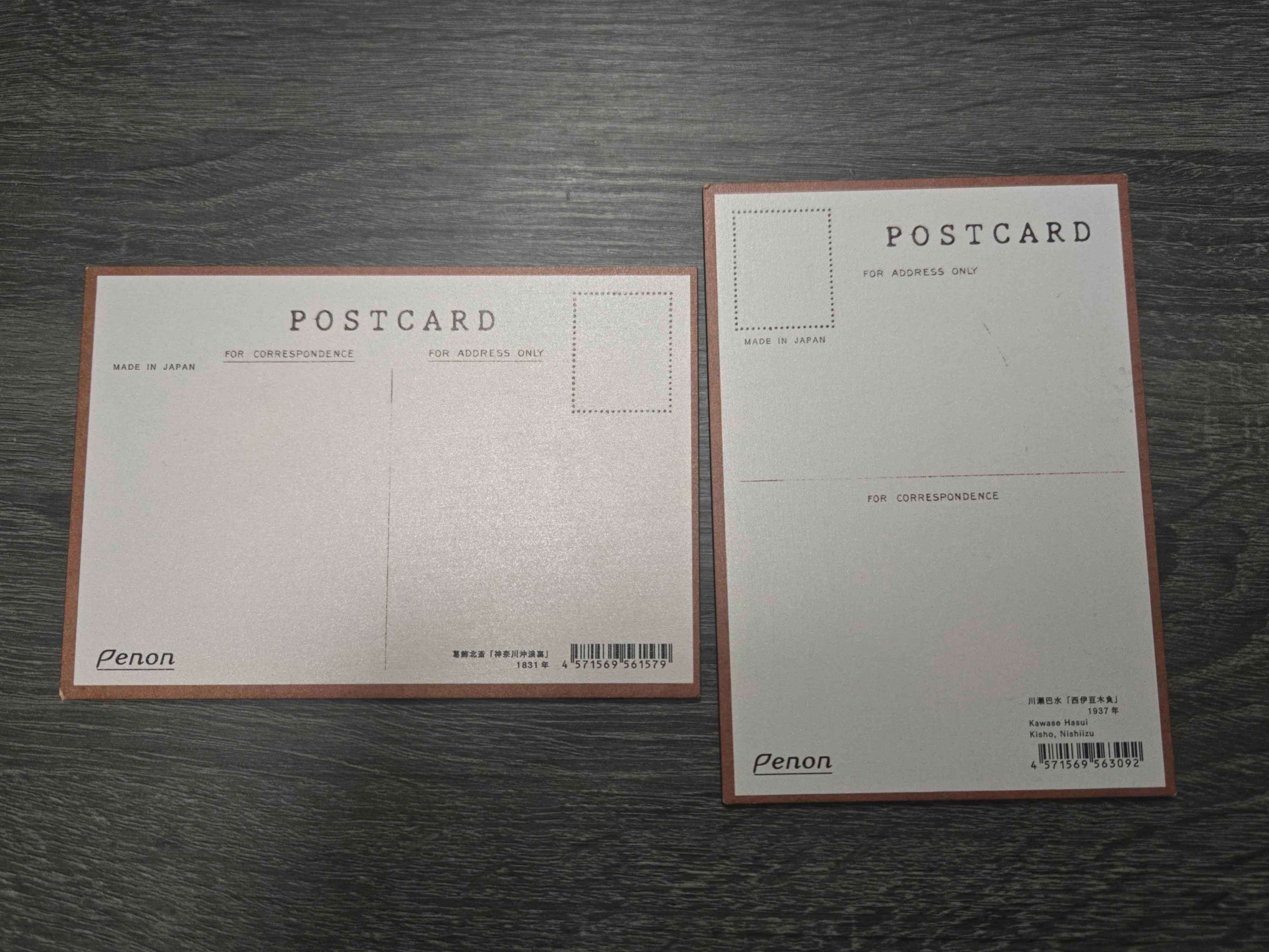 📦 Set of 2 Japanese Art Postcards (Made in Japan) - photo 2