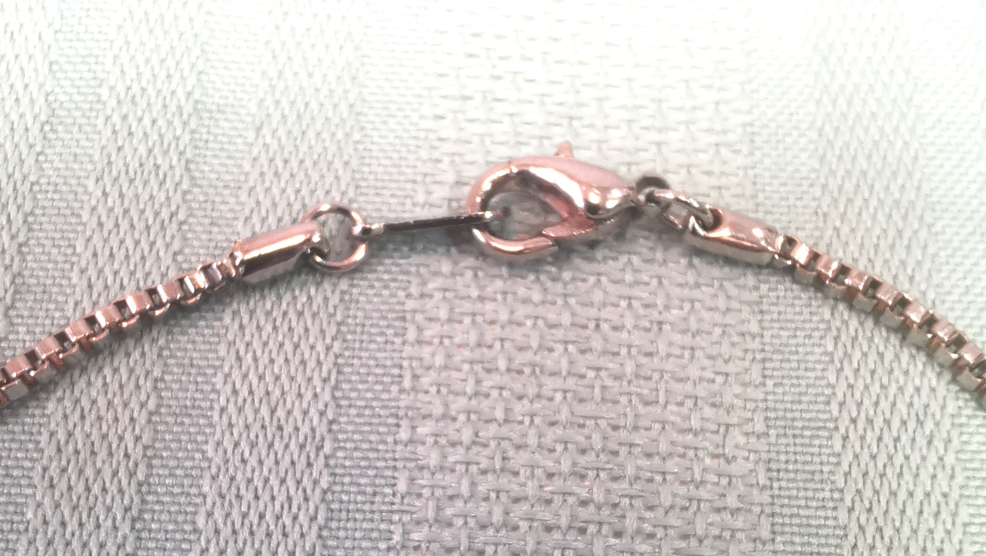 18" Silver Tone Box Chain Necklace Vintage 1990s High Polish - photo 3