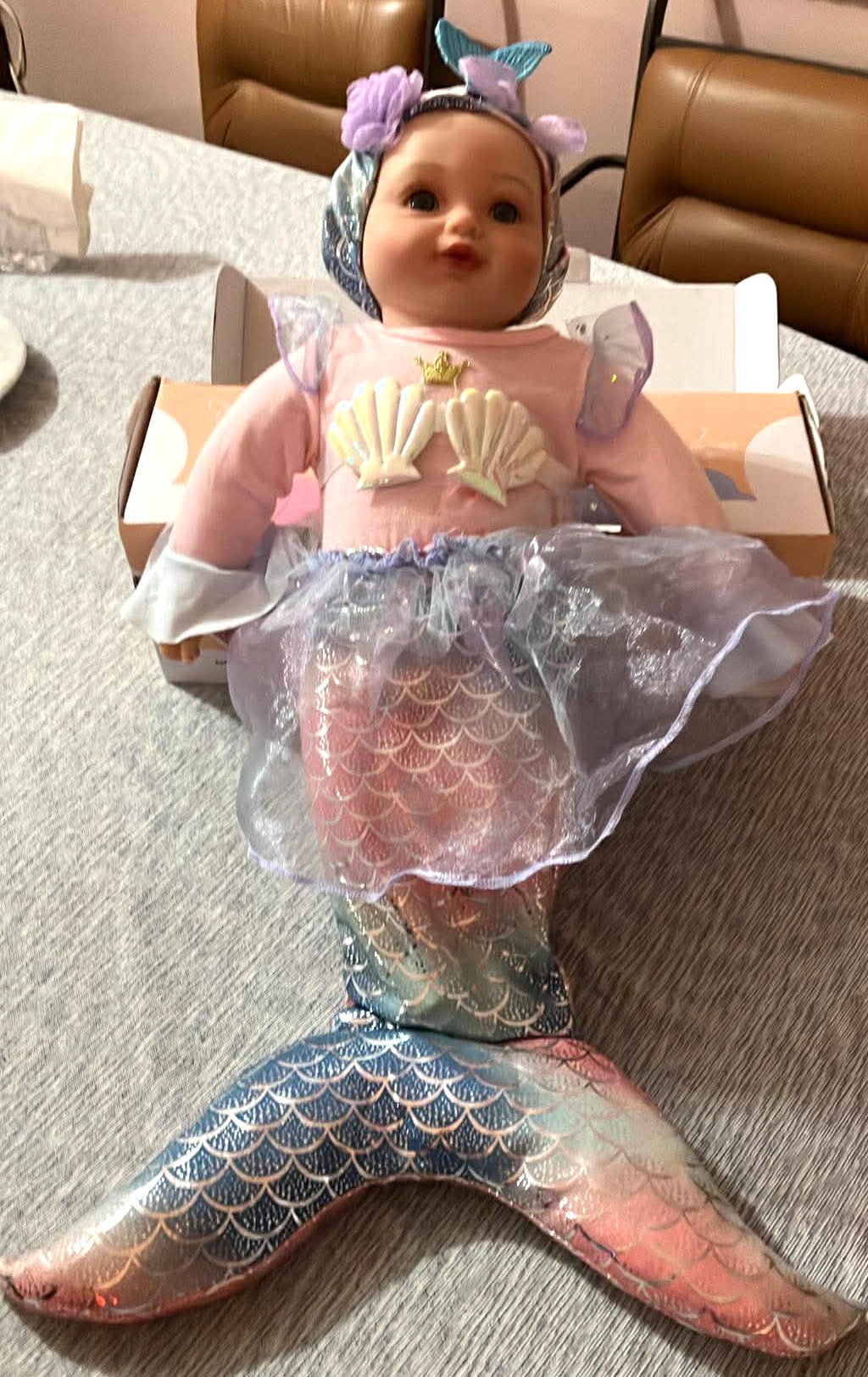 Babeside Mermaid Baby Doll Soft Body - 15 Inches - photo 2