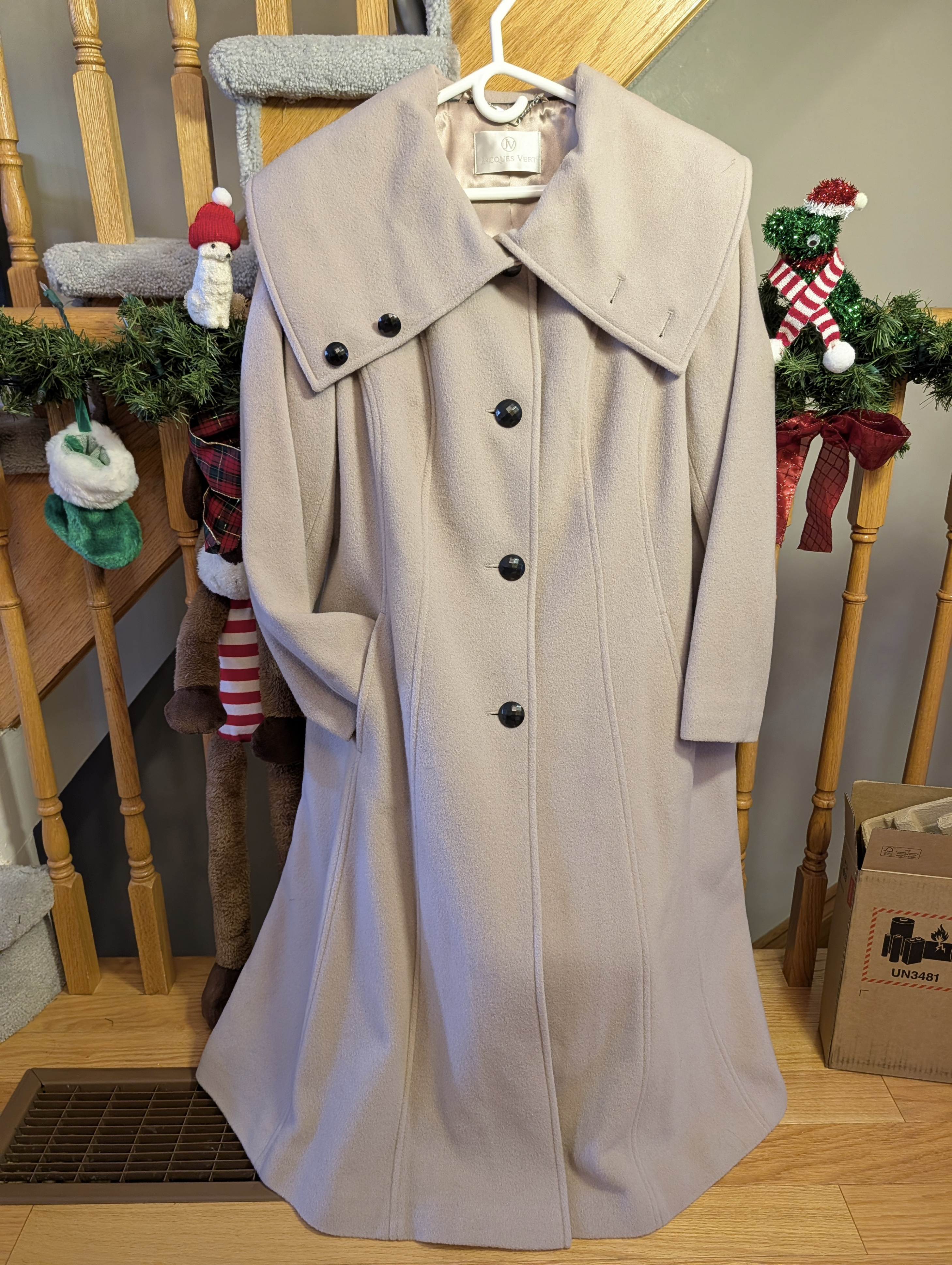 Jacques Vert Beige Long Coat