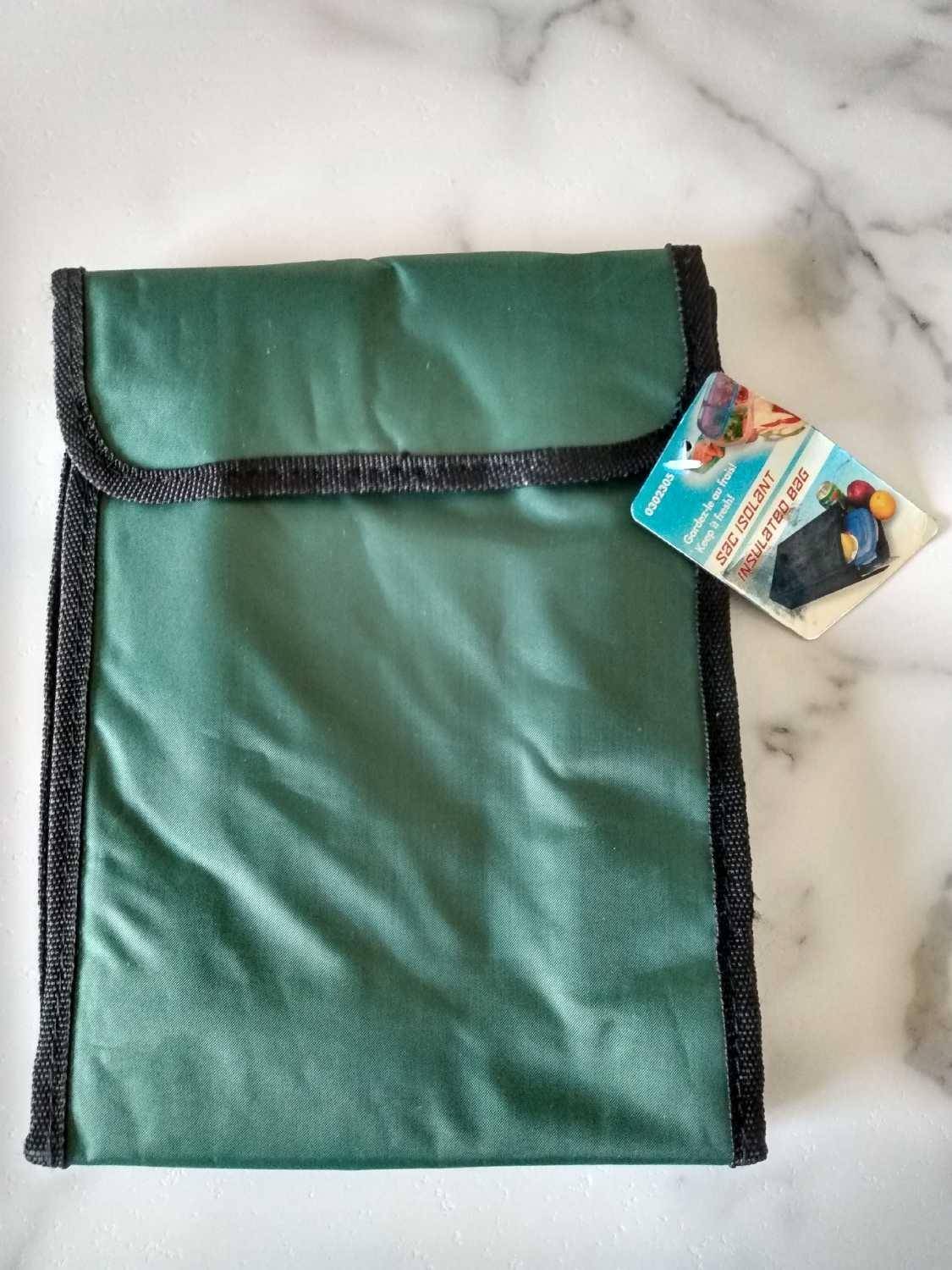 Green Insulated Lunch Bag - New