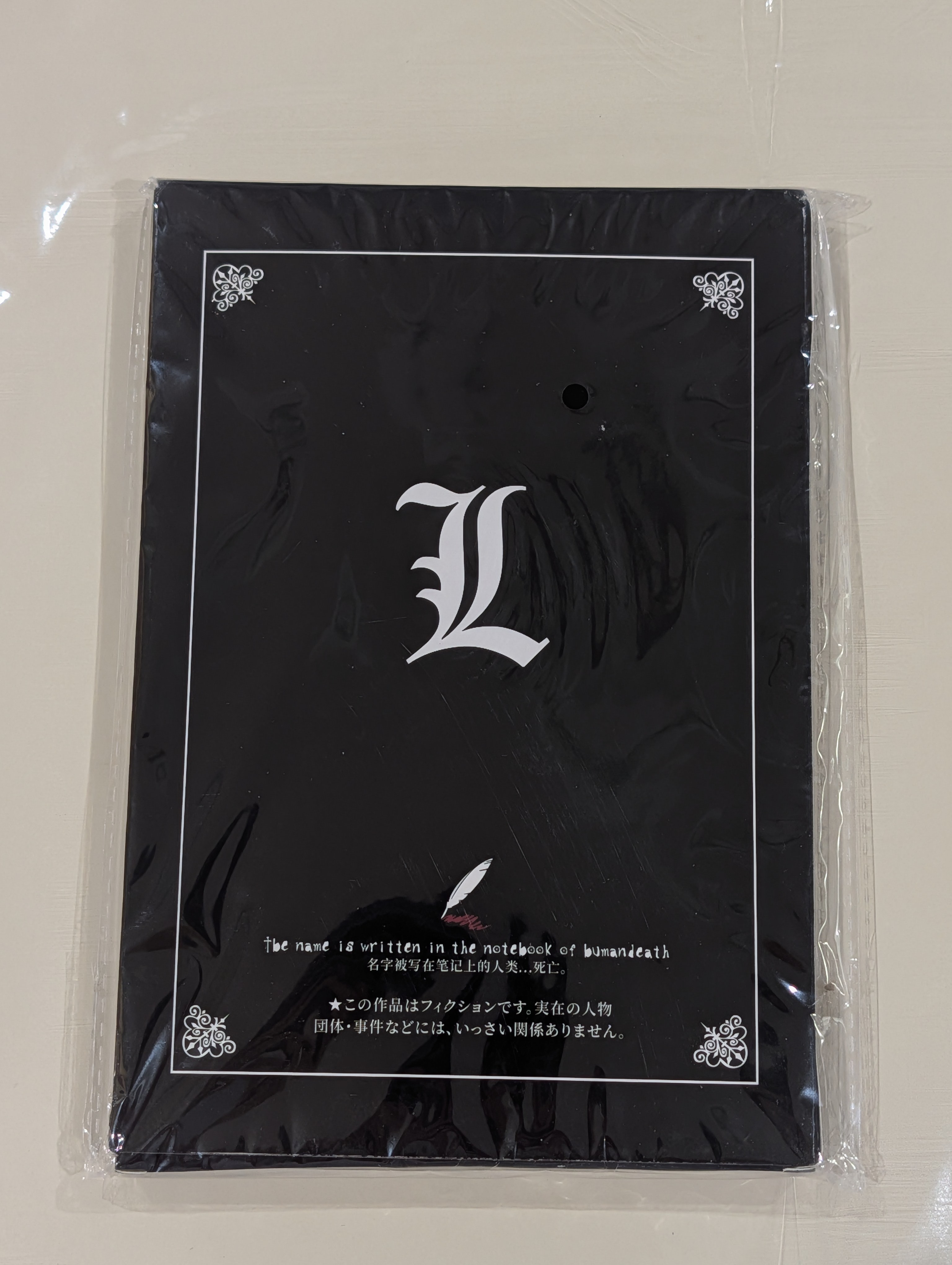 4 PCS Set Death Note Anime Cosplay Notebook & Accessories 🧡 - photo 4