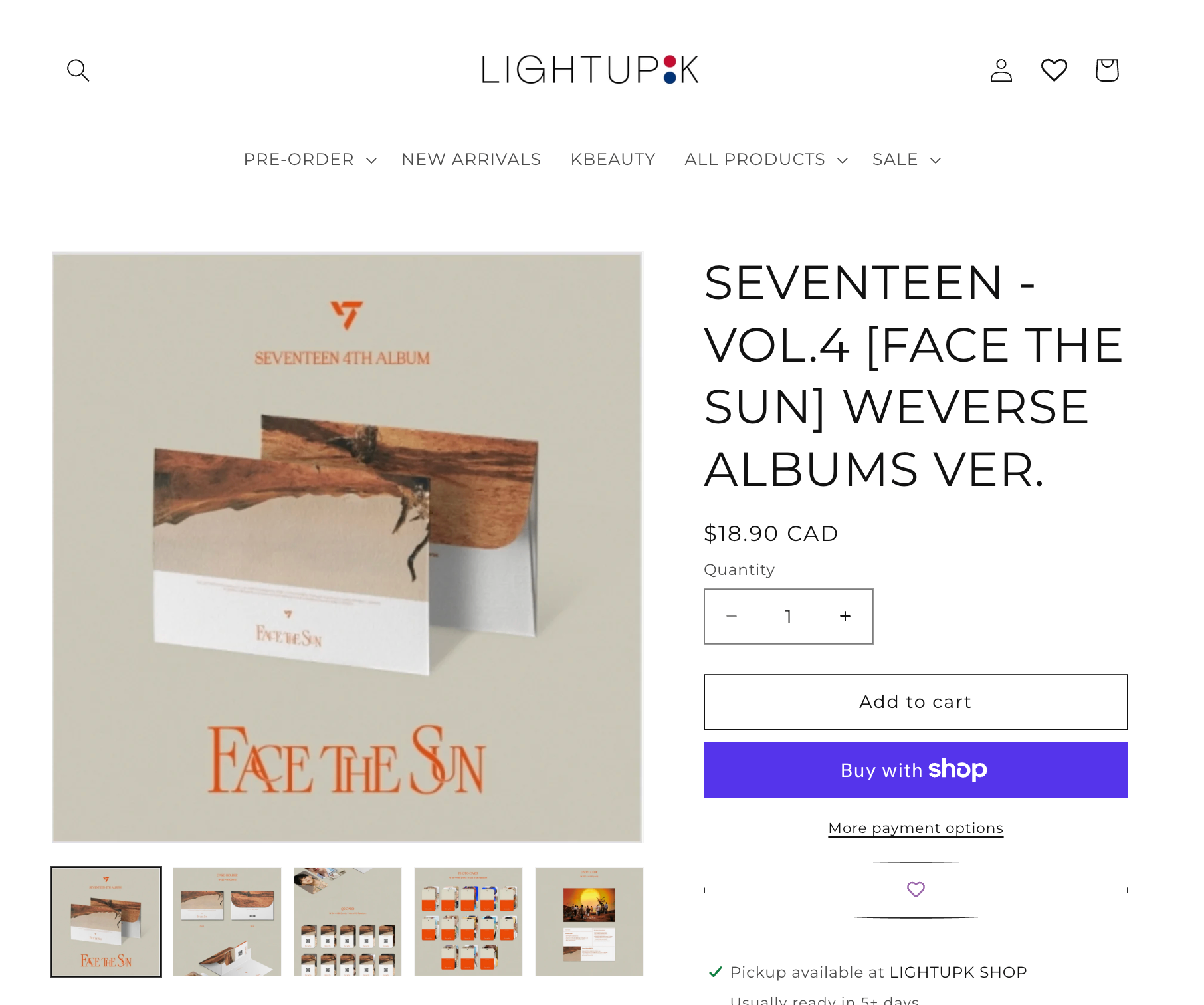 [WITH PCS] SEVENTEEN(SVT)- Face the Sun WEVERSE ALBUMS VER. Kpop - photo 3