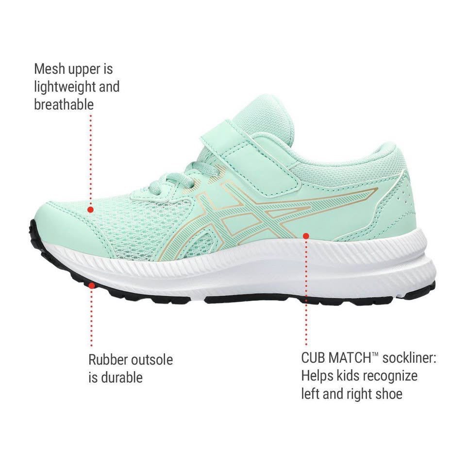 BRAND NEW girl youth asics contend shoes size K 12 / K 13 / 1Y - photo 2