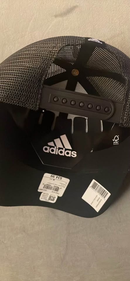 BRAND NEW women adidas mesh trucker logo adjustable cap hat - photo 3
