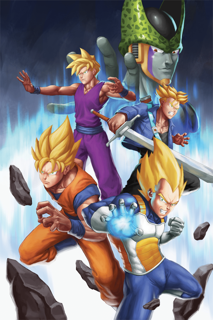 Dragon Ball Cell Saga 12x18 inch Poster