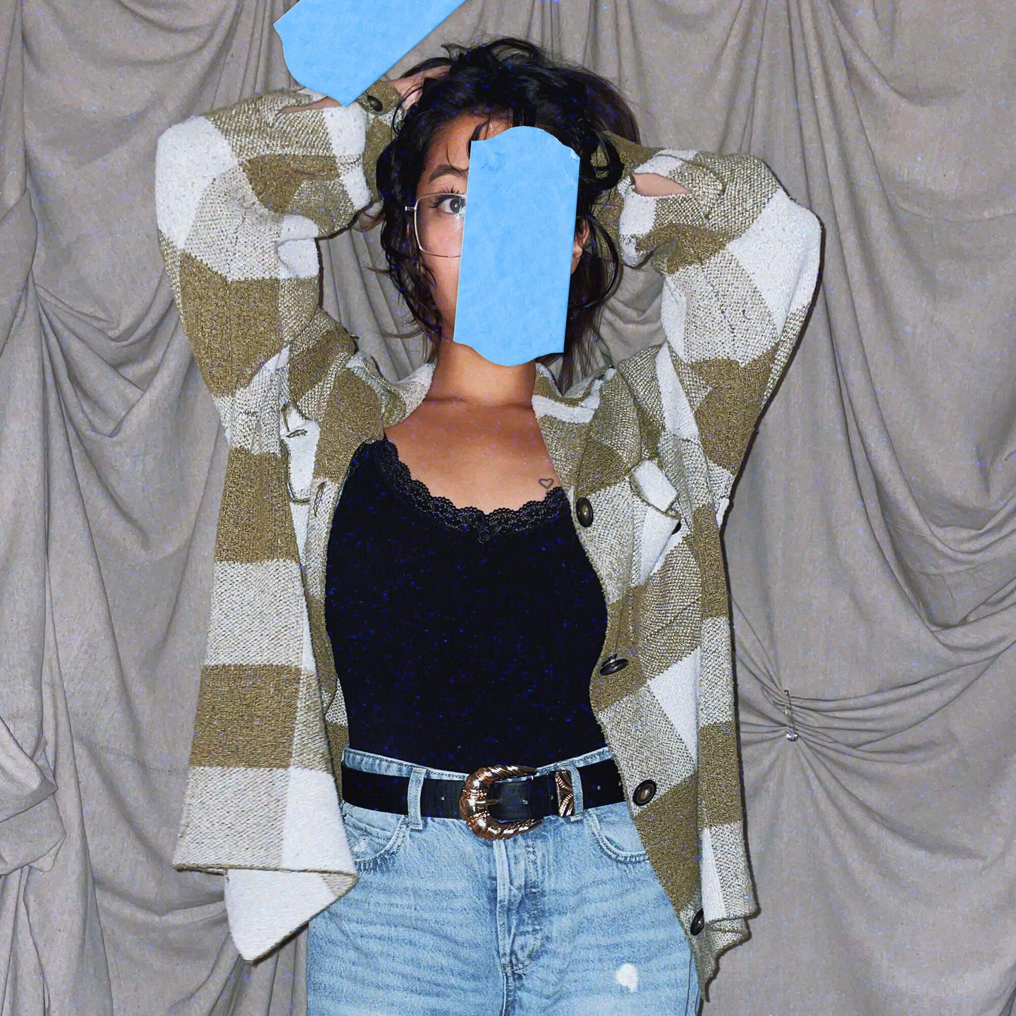 green checkered knit boyfriend flannel sweater jacket