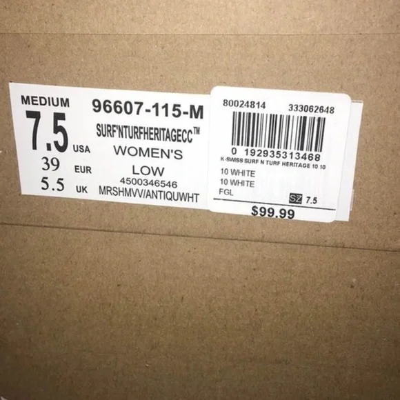 BRAND NEW women k-swiss kswiss canvas shoes size 6.5 7.5 8 8.5 9 - photo 5