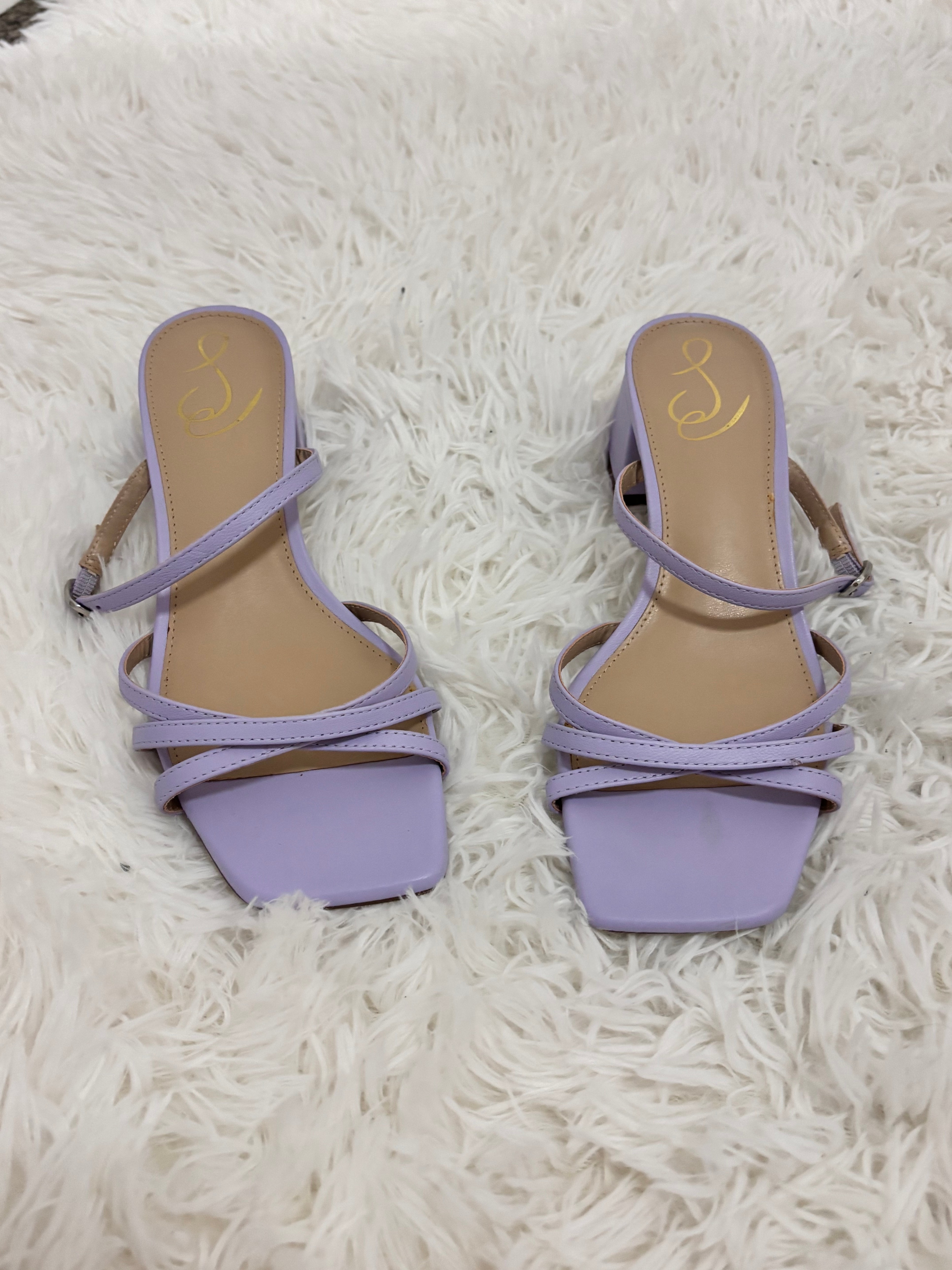 Sam Edelman Rachelle Strappy Heeled Mules Lavender Purple - photo 4