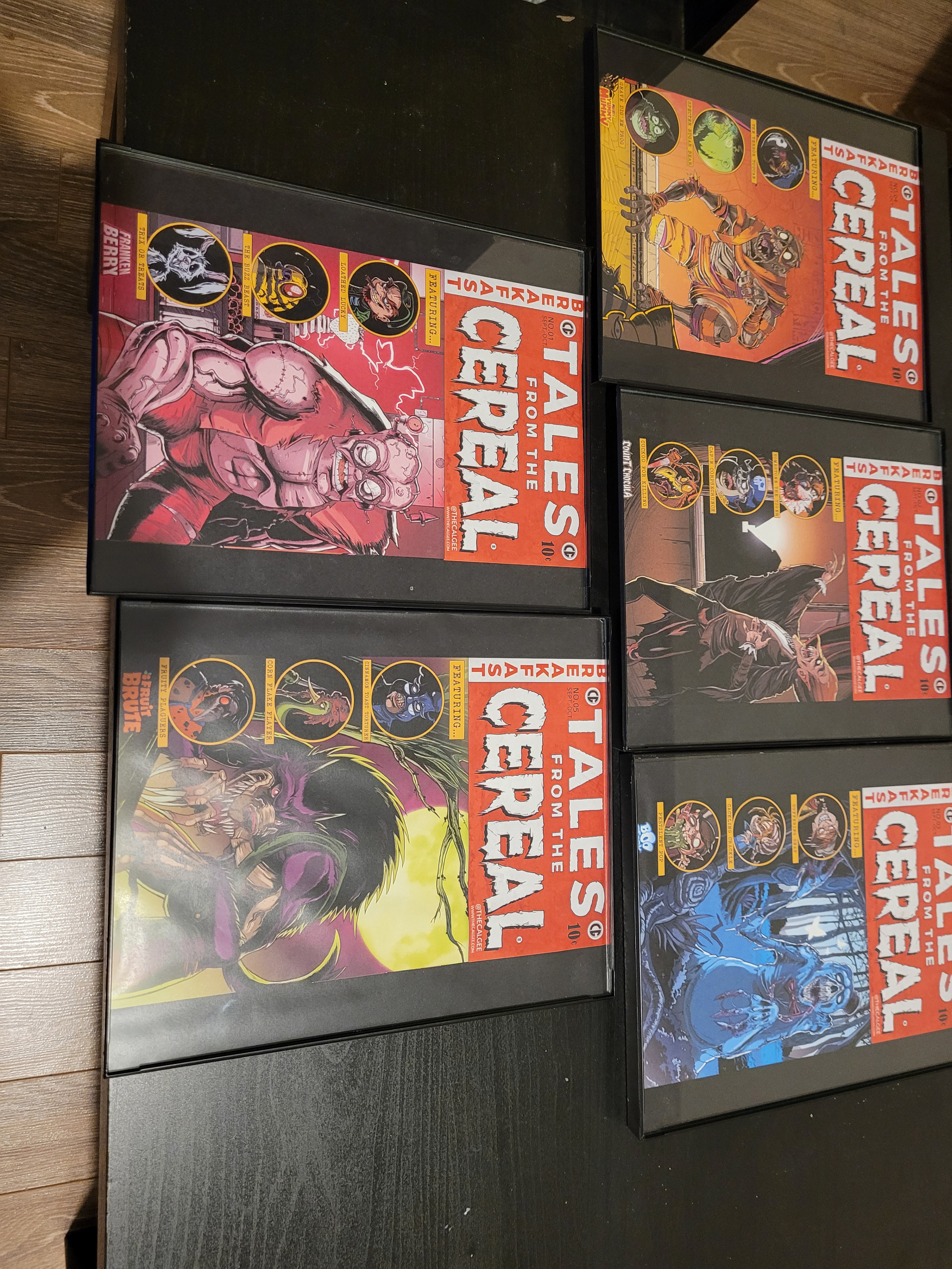 Set of 5 "Tales from the Cereal" framed prints - photo 2