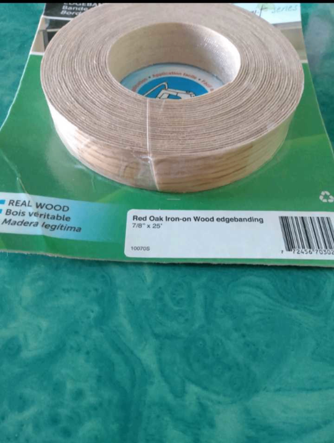 Cedan Red Oak Iron-on Wood Edgebanding 7/8" x 25' - photo 2