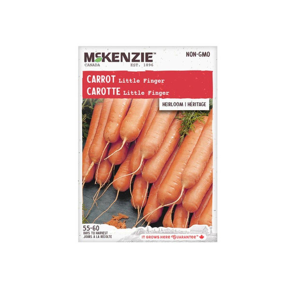 1 McKenzie Carrot Little Finger Seeds